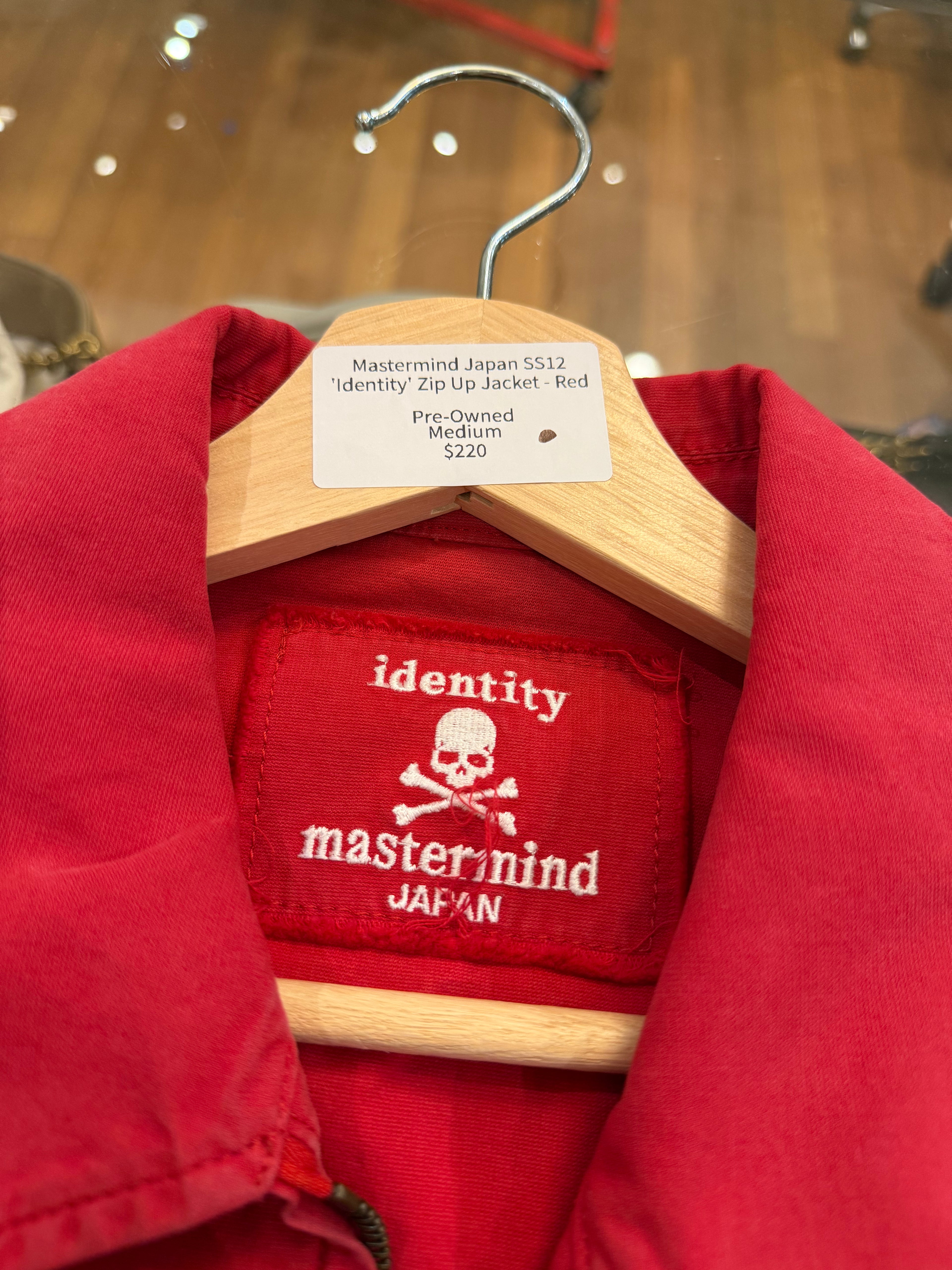 Mastermind Japan SS12
'Identity' Zip Up Jacket - Red