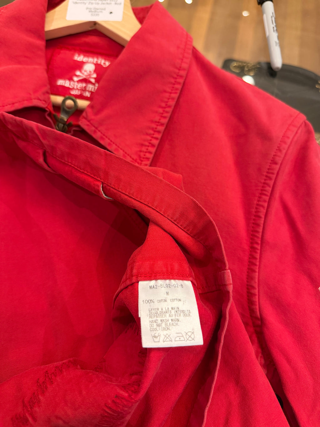 Mastermind Japan SS12
'Identity' Zip Up Jacket - Red