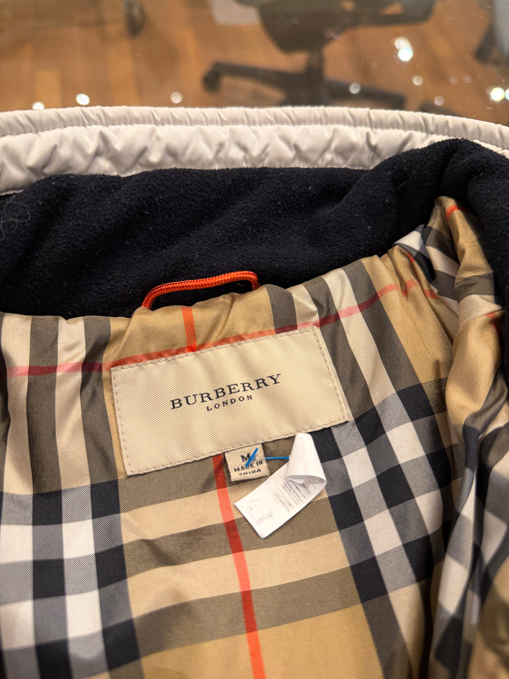 Burberry Puffer Jacket - White