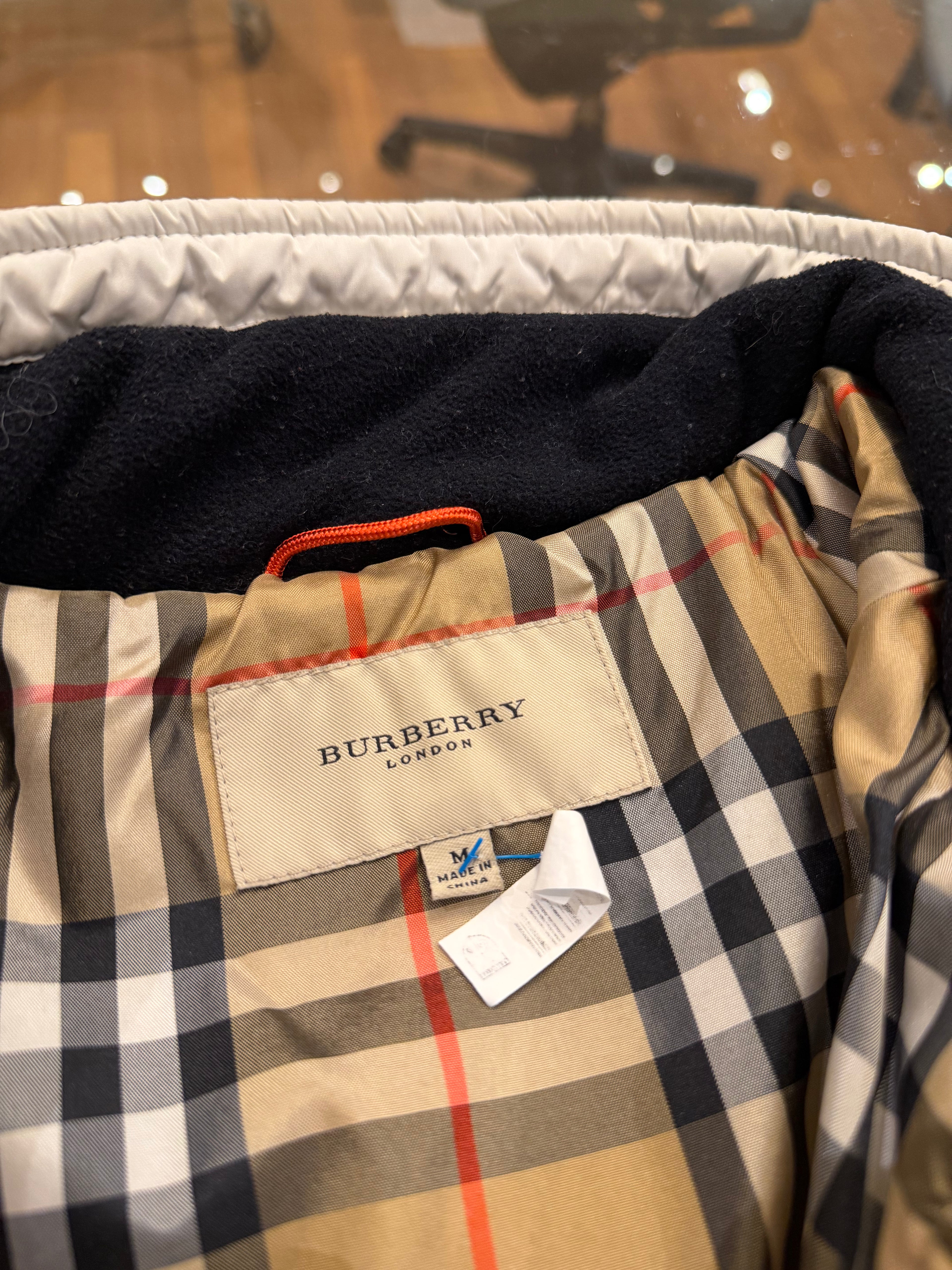 Burberry Puffer Jacket - White