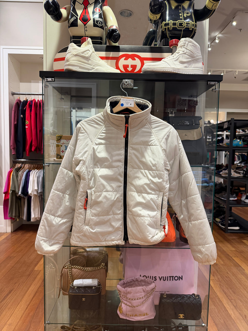 Burberry Puffer Jacket - White
