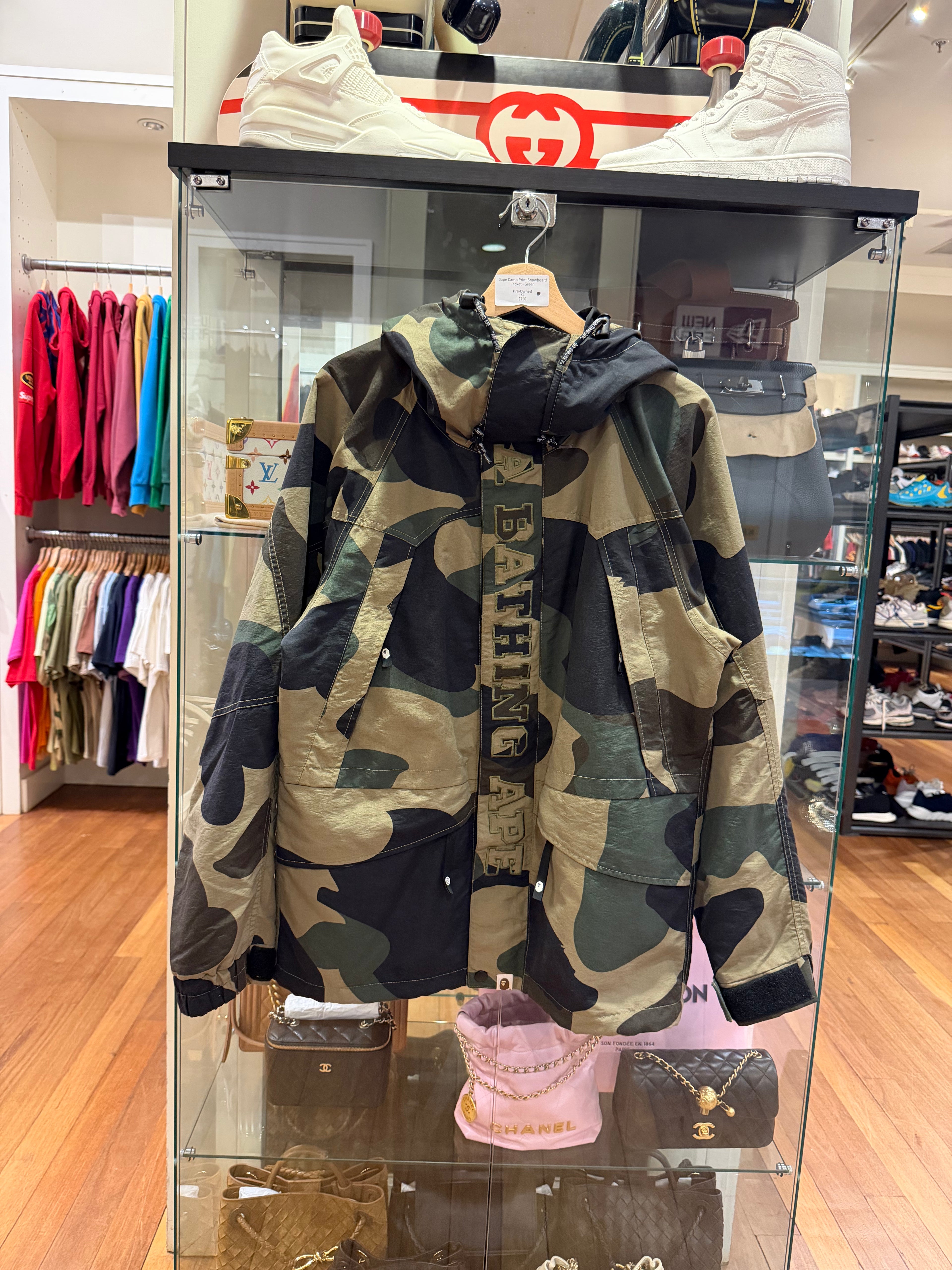 Bape Camo Print Snowboard
Jacket - Green