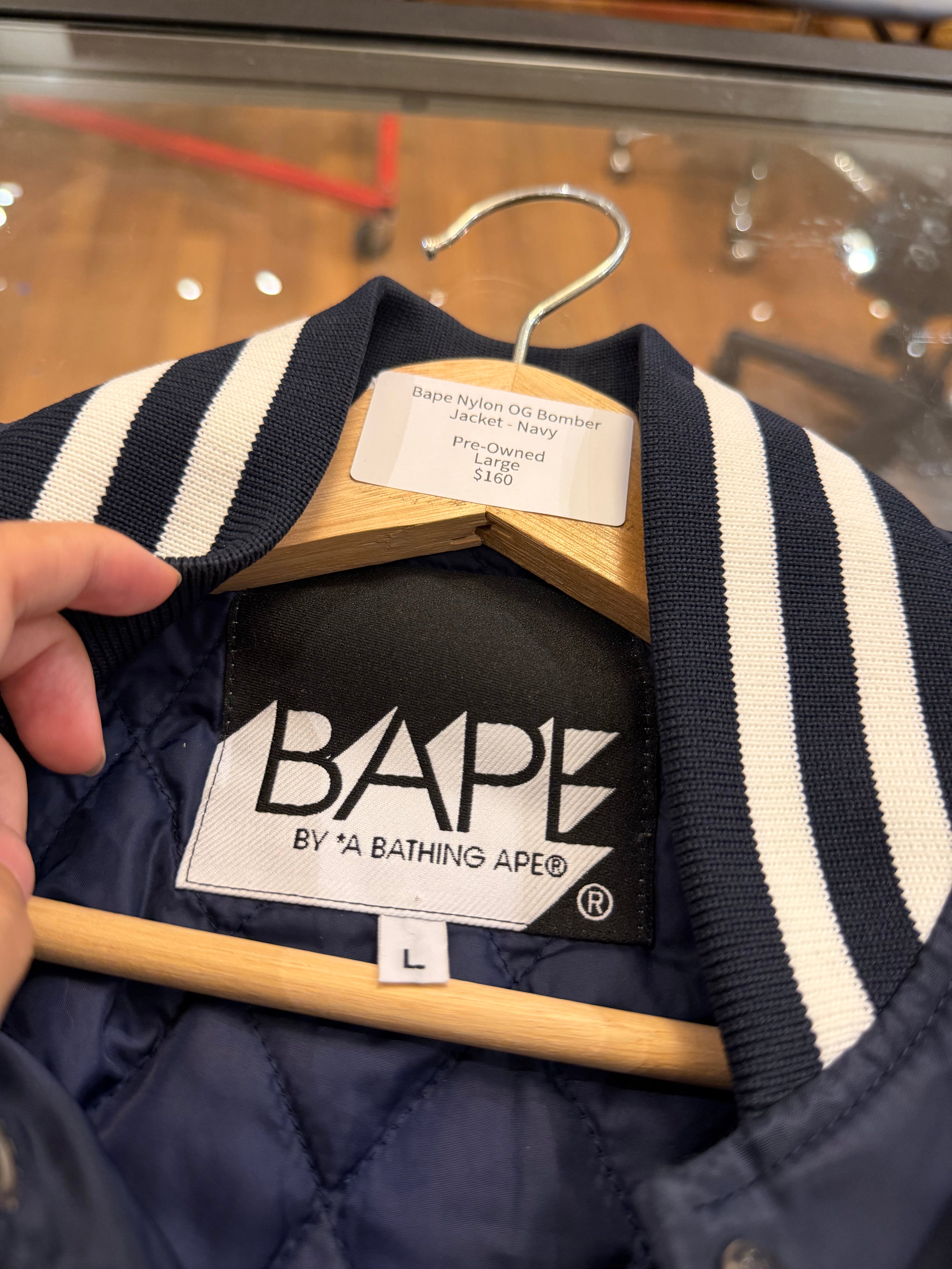 Bape Nylon OG Bomber
Jacket - Navy