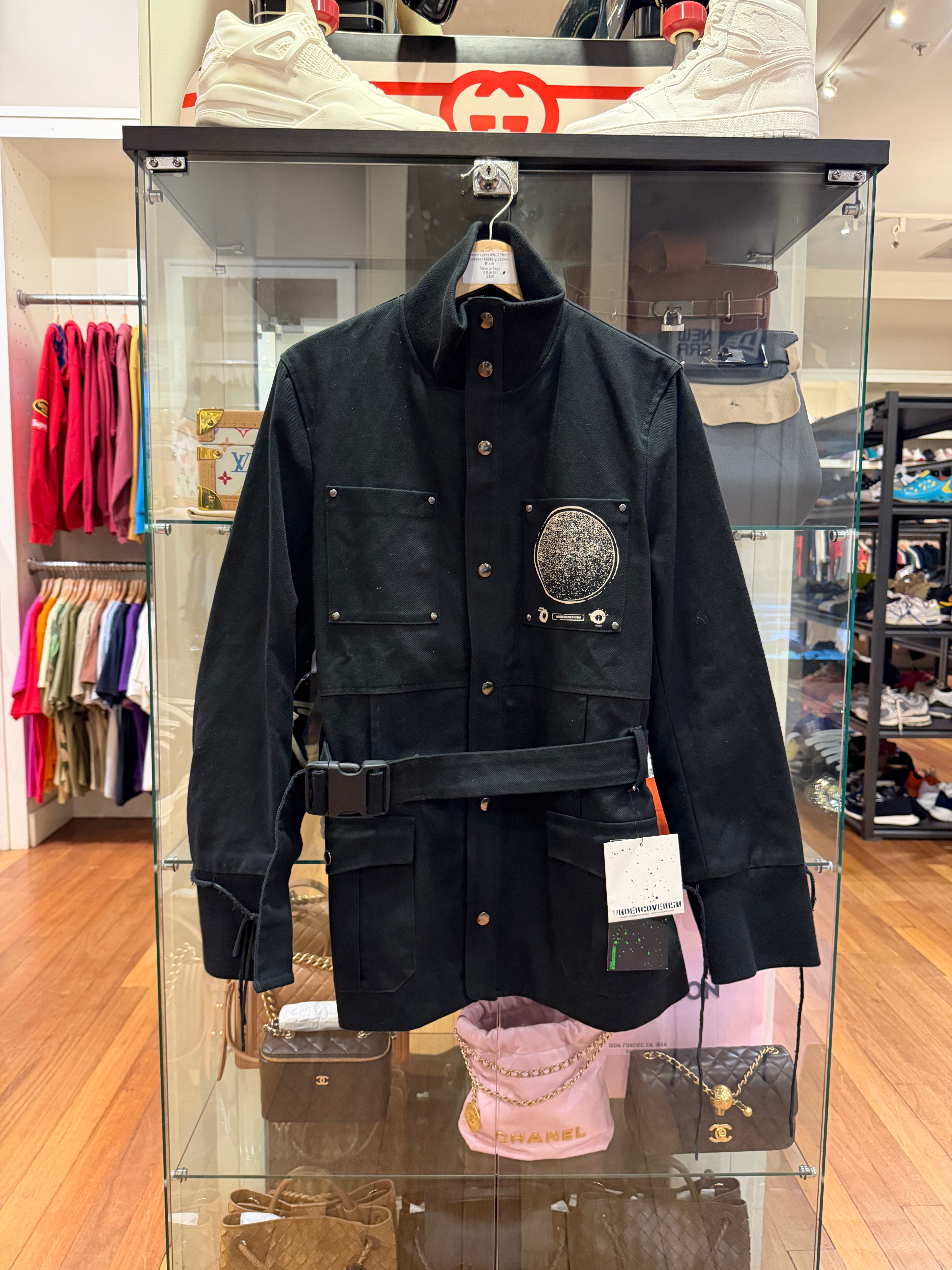 Undercover AW07 "Knit" Speaker Military Jacket -
Black