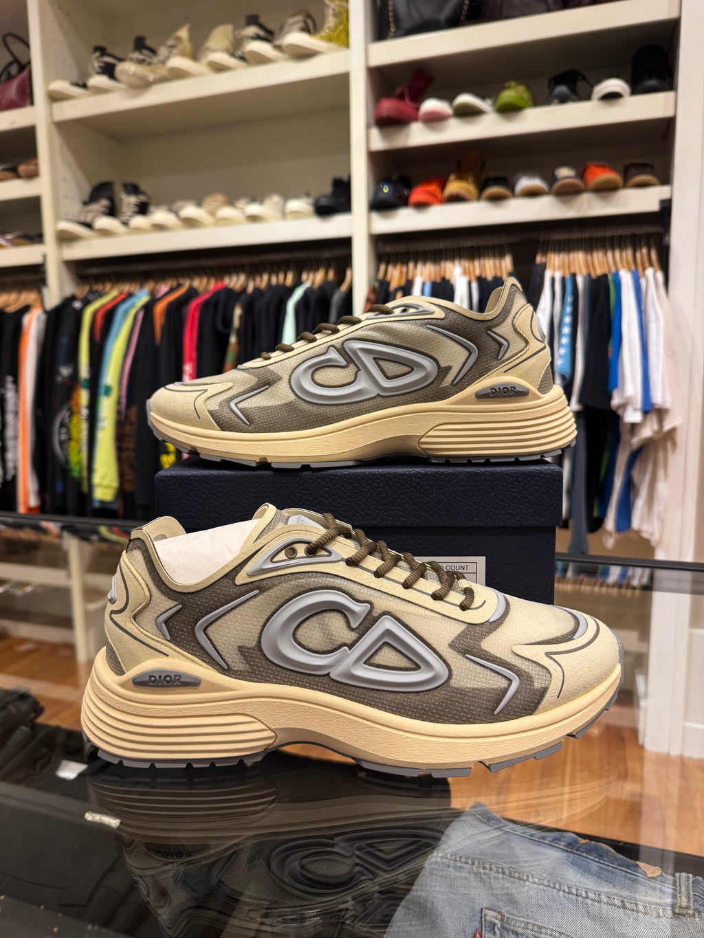 Dior B30 Countdown Tech Sneaker - Beige