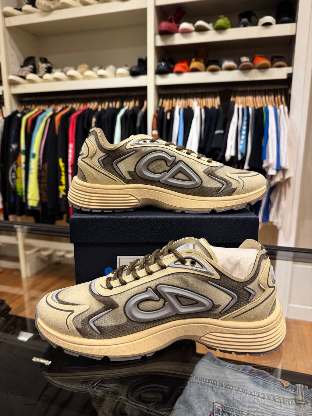 Dior B30 Countdown Tech Sneaker - Beige