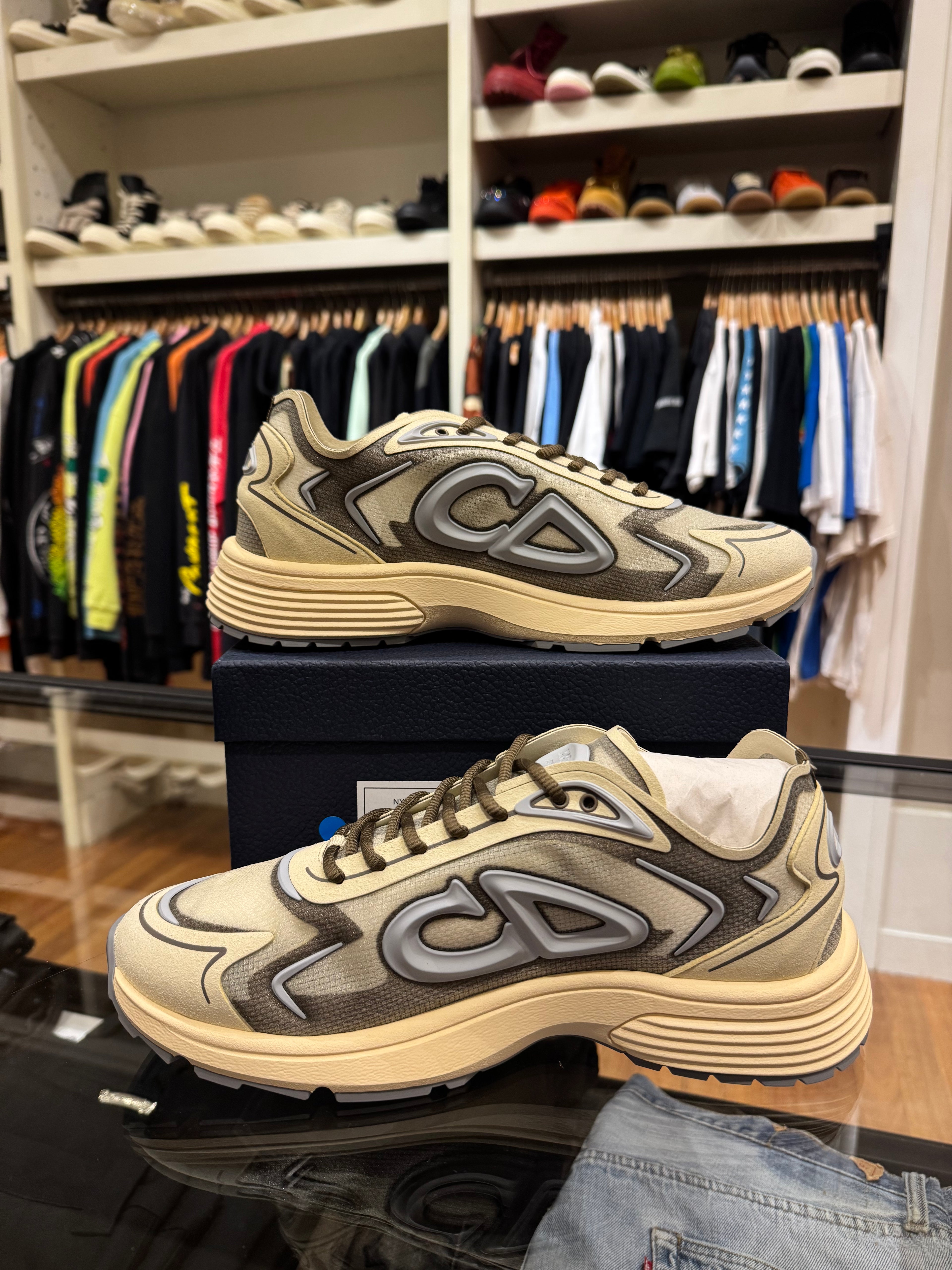 Dior B30 Countdown Tech Sneaker - Beige
