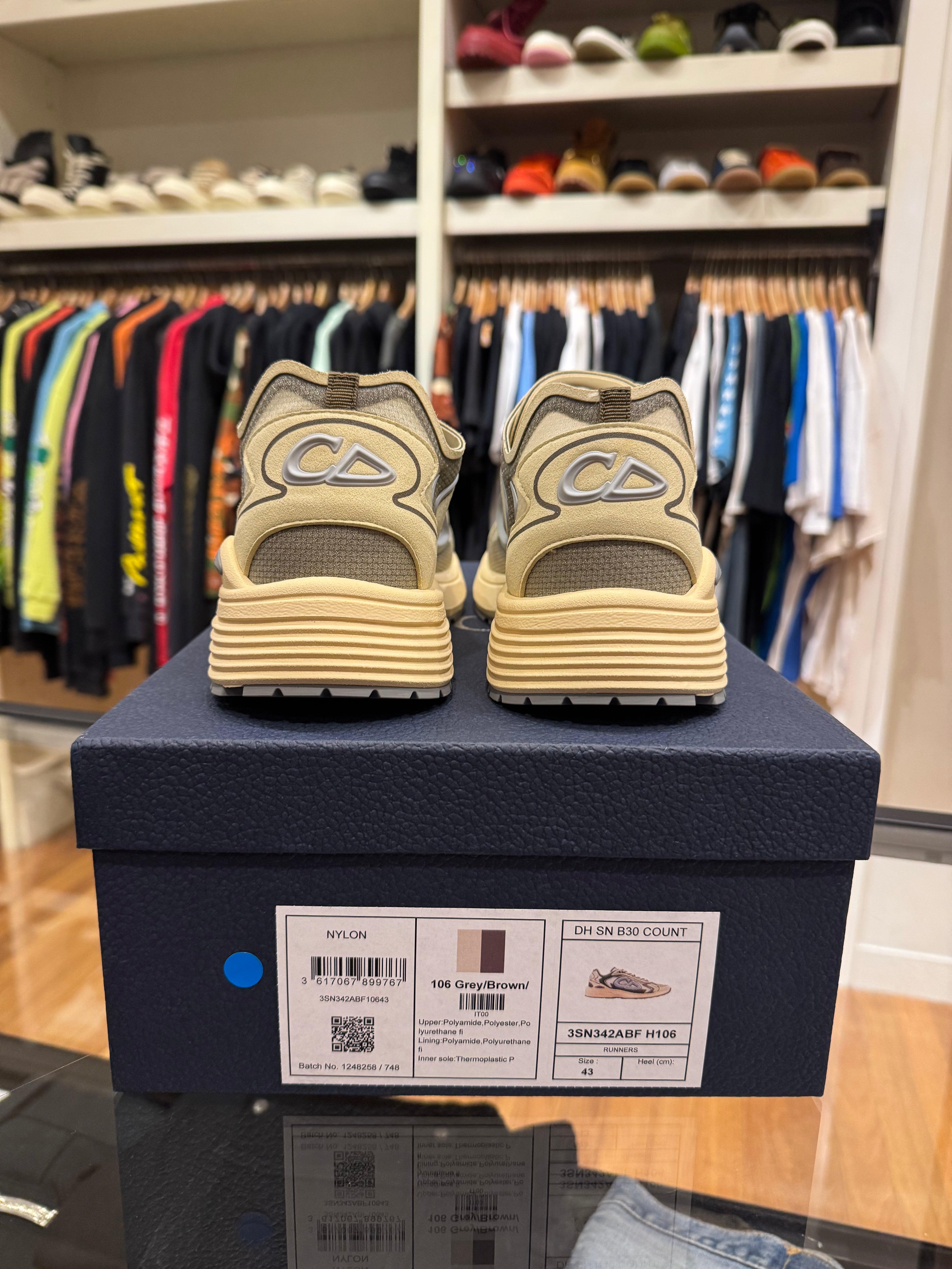 Dior B30 Countdown Tech Sneaker - Beige