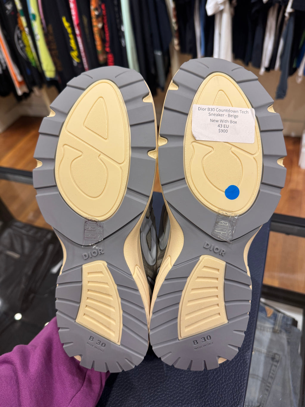 Dior B30 Countdown Tech Sneaker - Beige