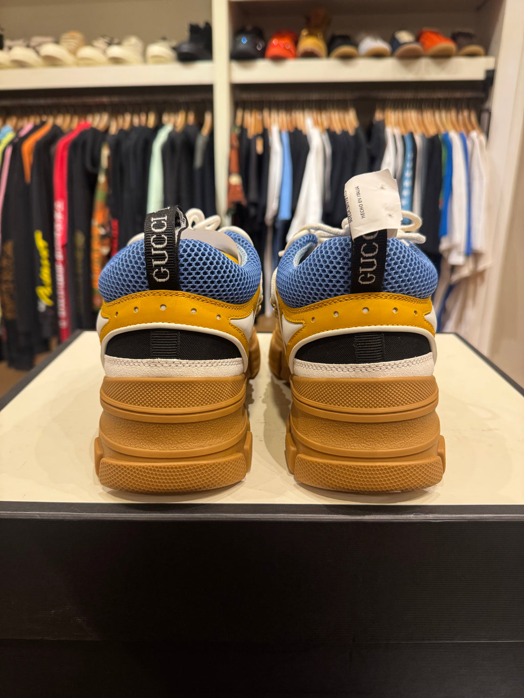Gucci Flashtrek Yellow / Tan / Blue