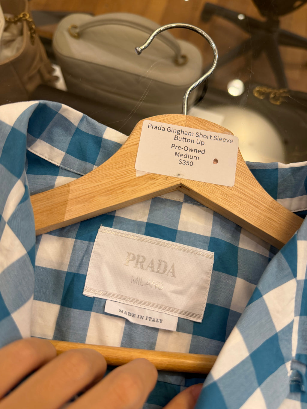 Prada Gingham Short Sleeve
Button Up