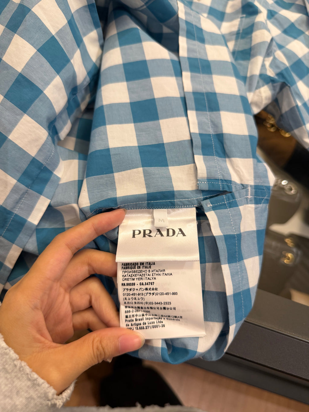 Prada Gingham Short Sleeve
Button Up