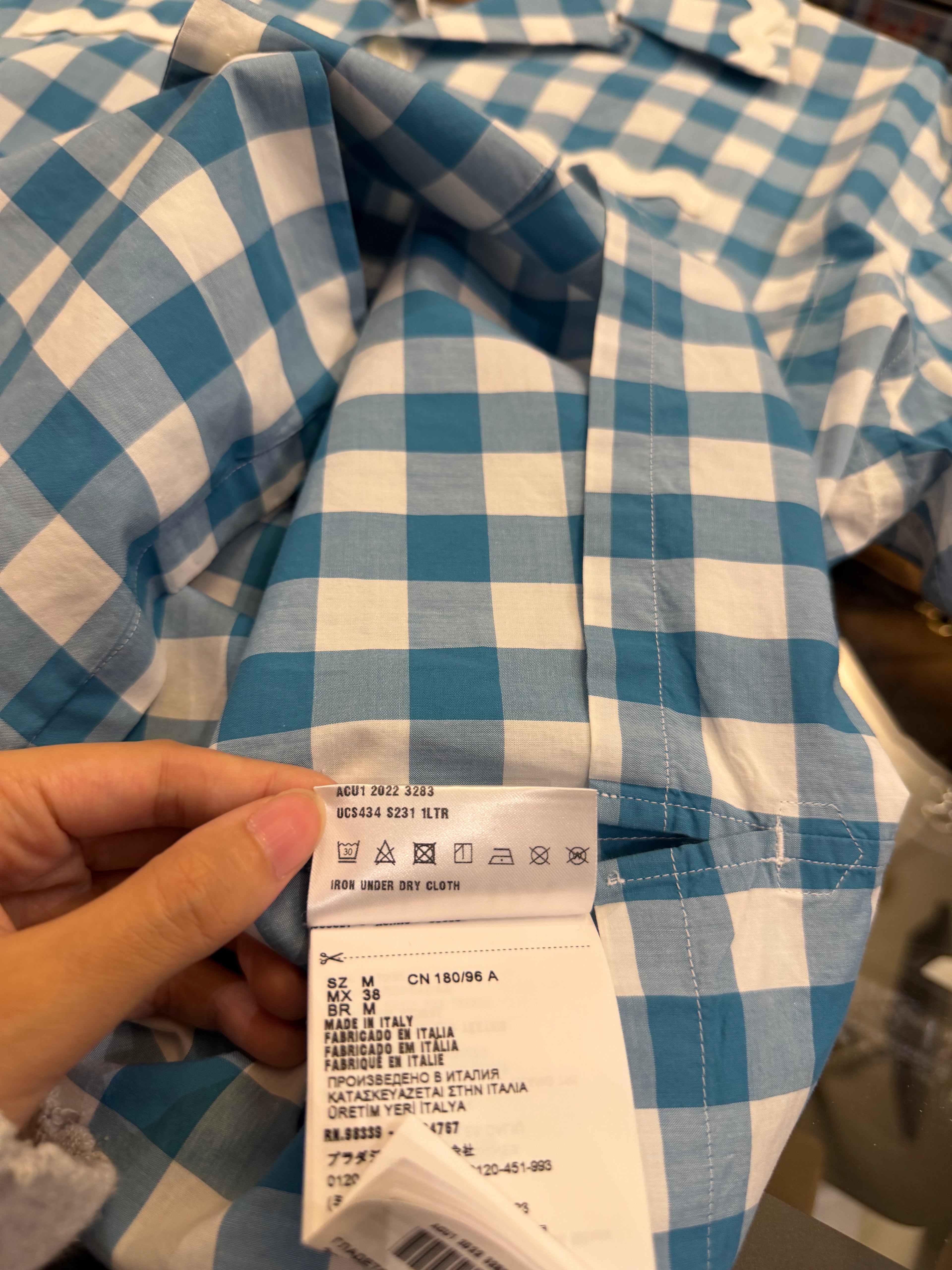 Prada Gingham Short Sleeve
Button Up