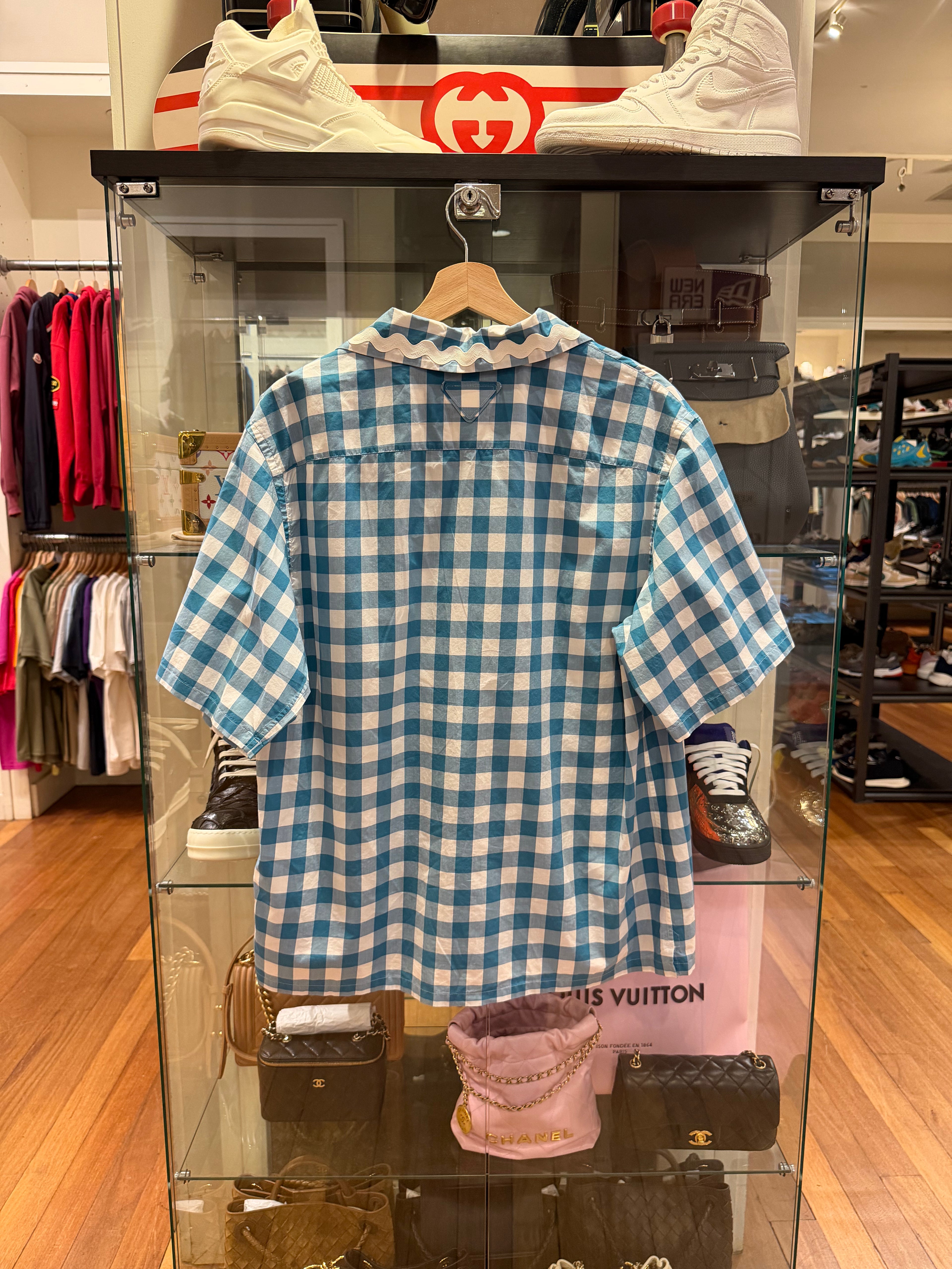 Prada Gingham Short Sleeve
Button Up