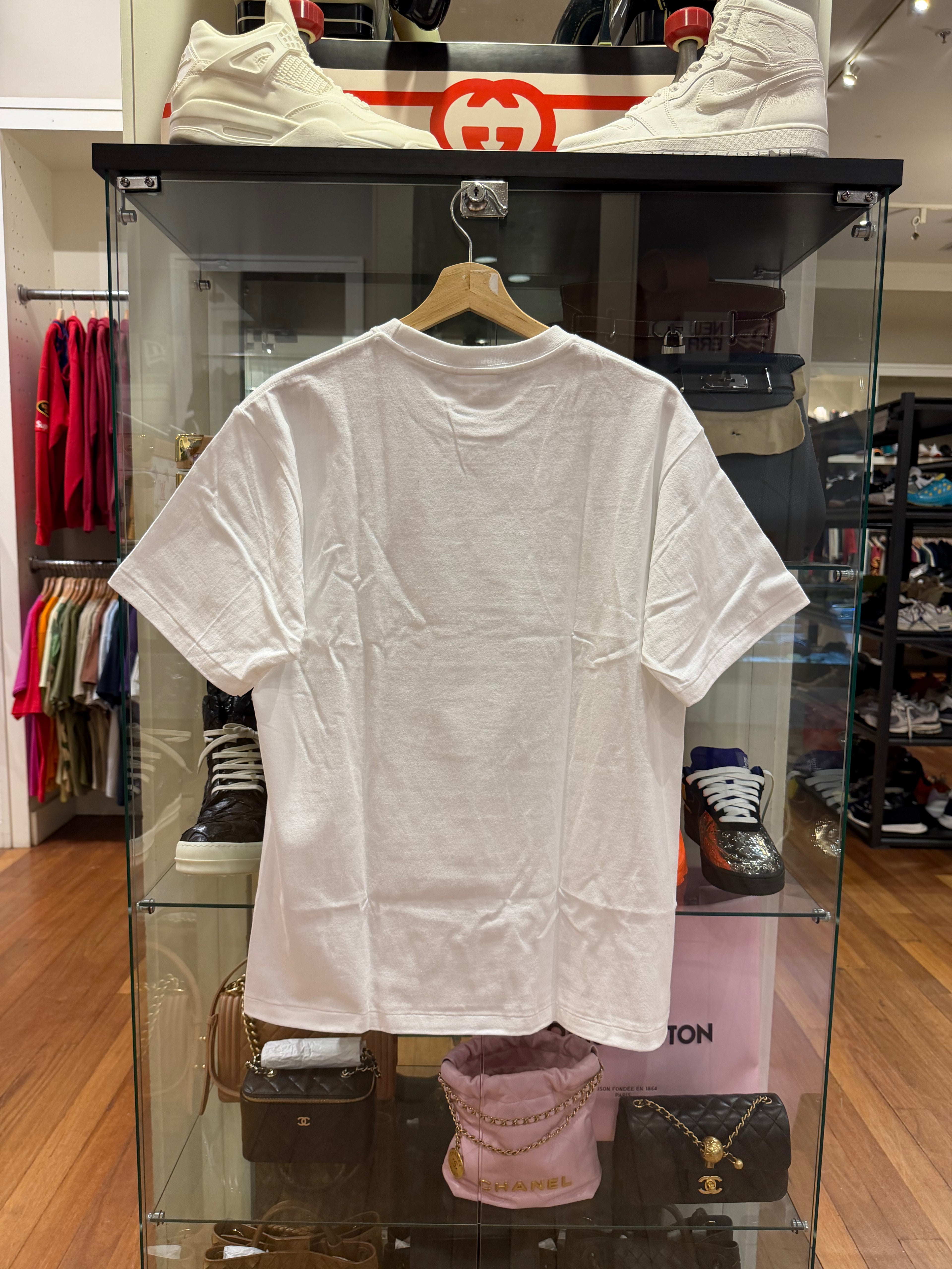 Bape Horror Mad Face Tee -
White