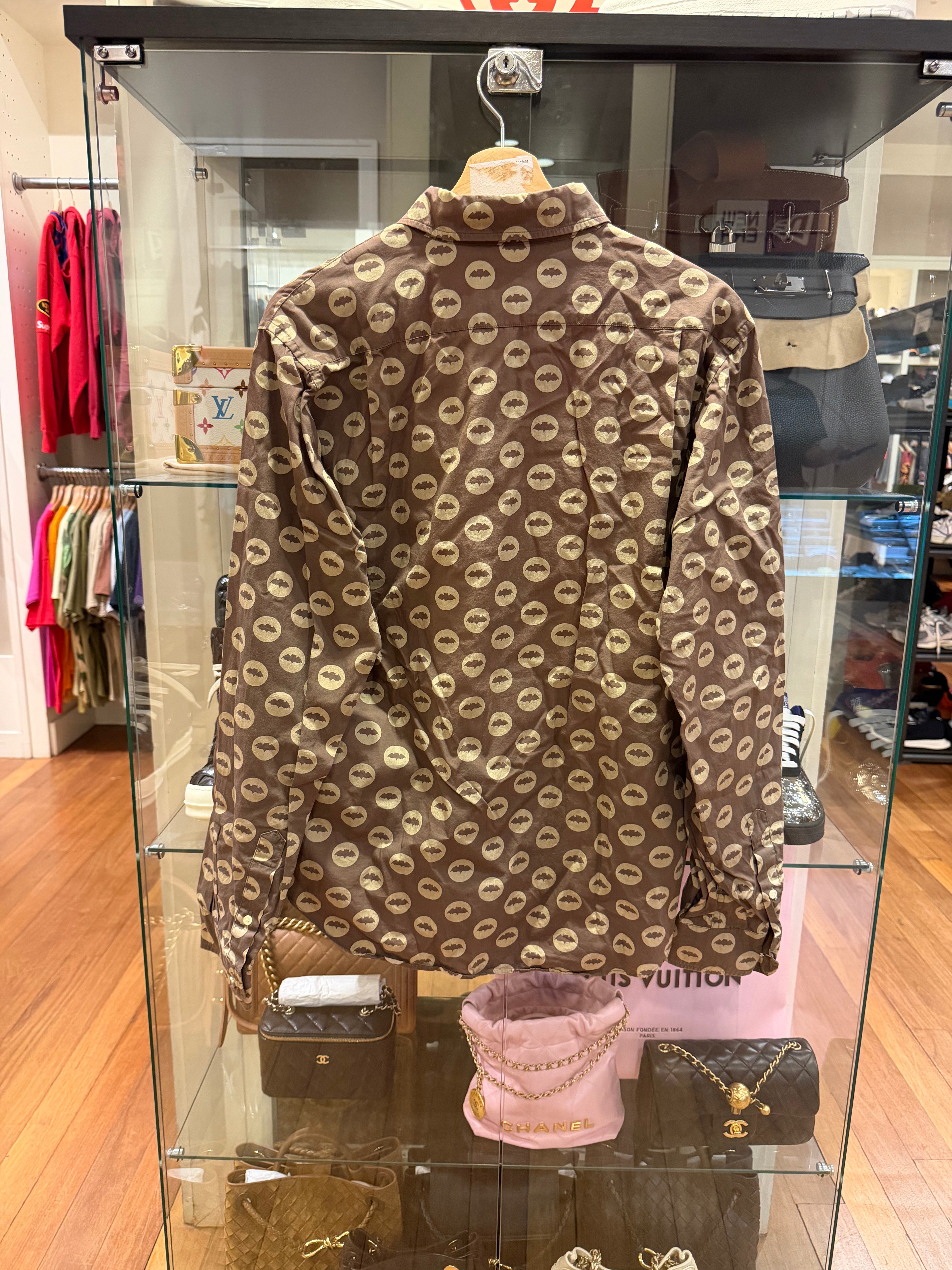 Bape OG Bat AOP Button
Down Shirt - Brown