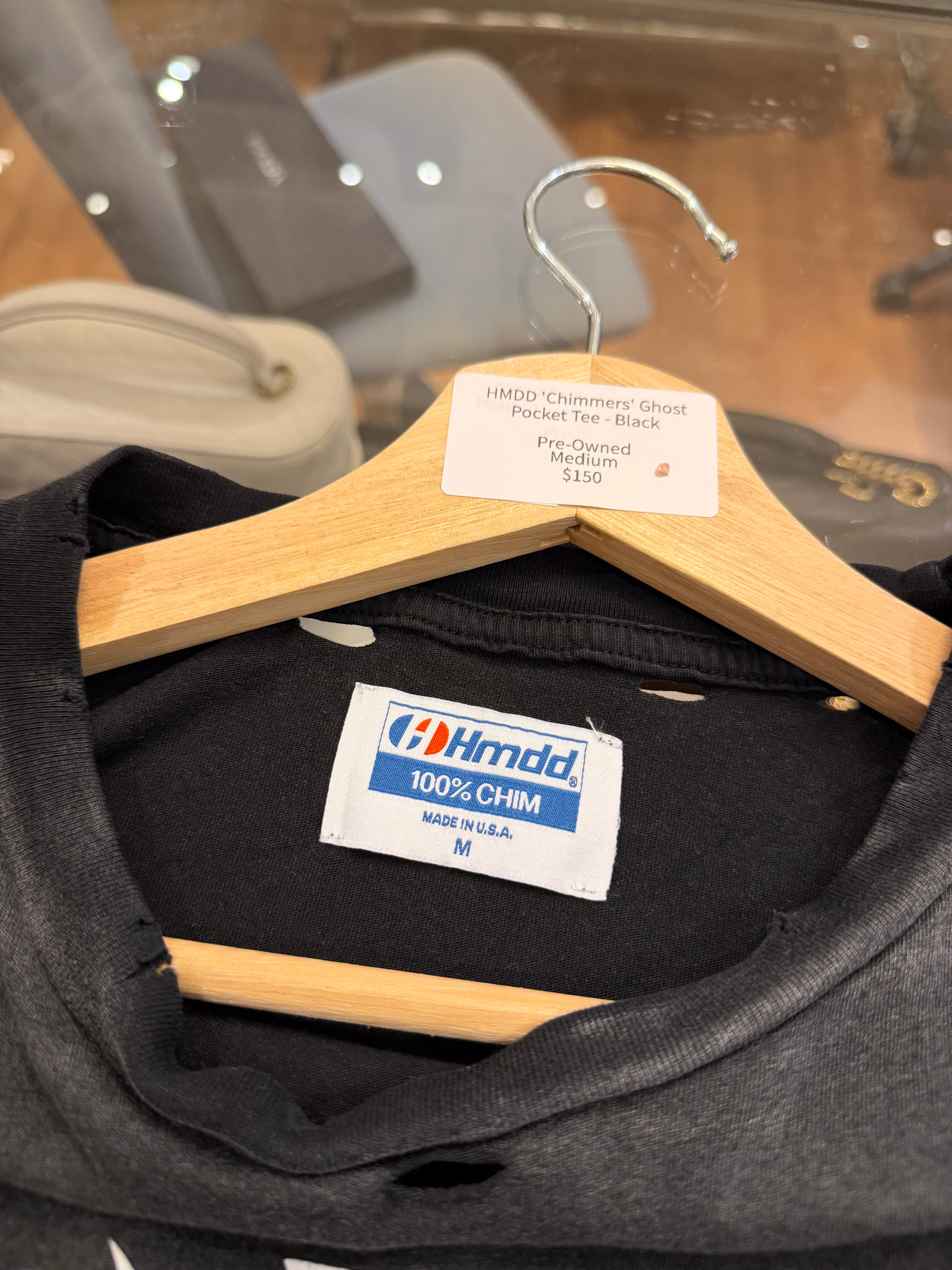 HMDD 'Chimmers' Ghost
Pocket Tee - Black