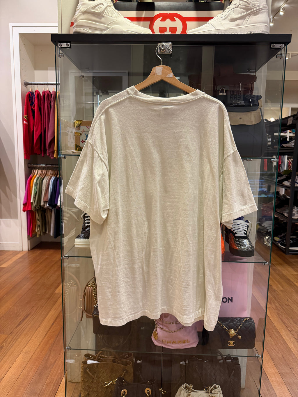 Saint Michael Ribbon Tee -
White