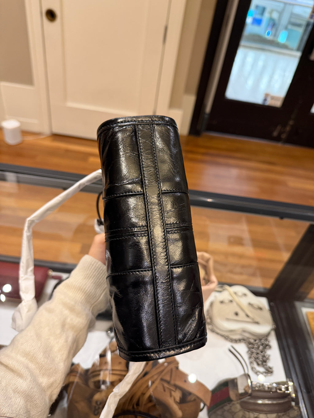 Prada Bonnie Leather Mini Shoulder Bag