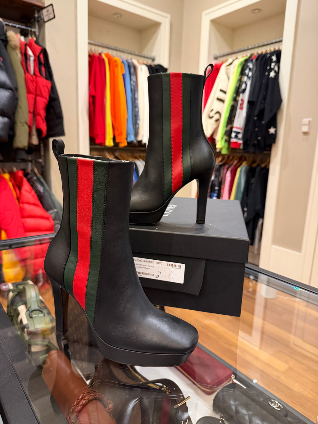 Gucci Women’s Galleria Bootie in Black Leather