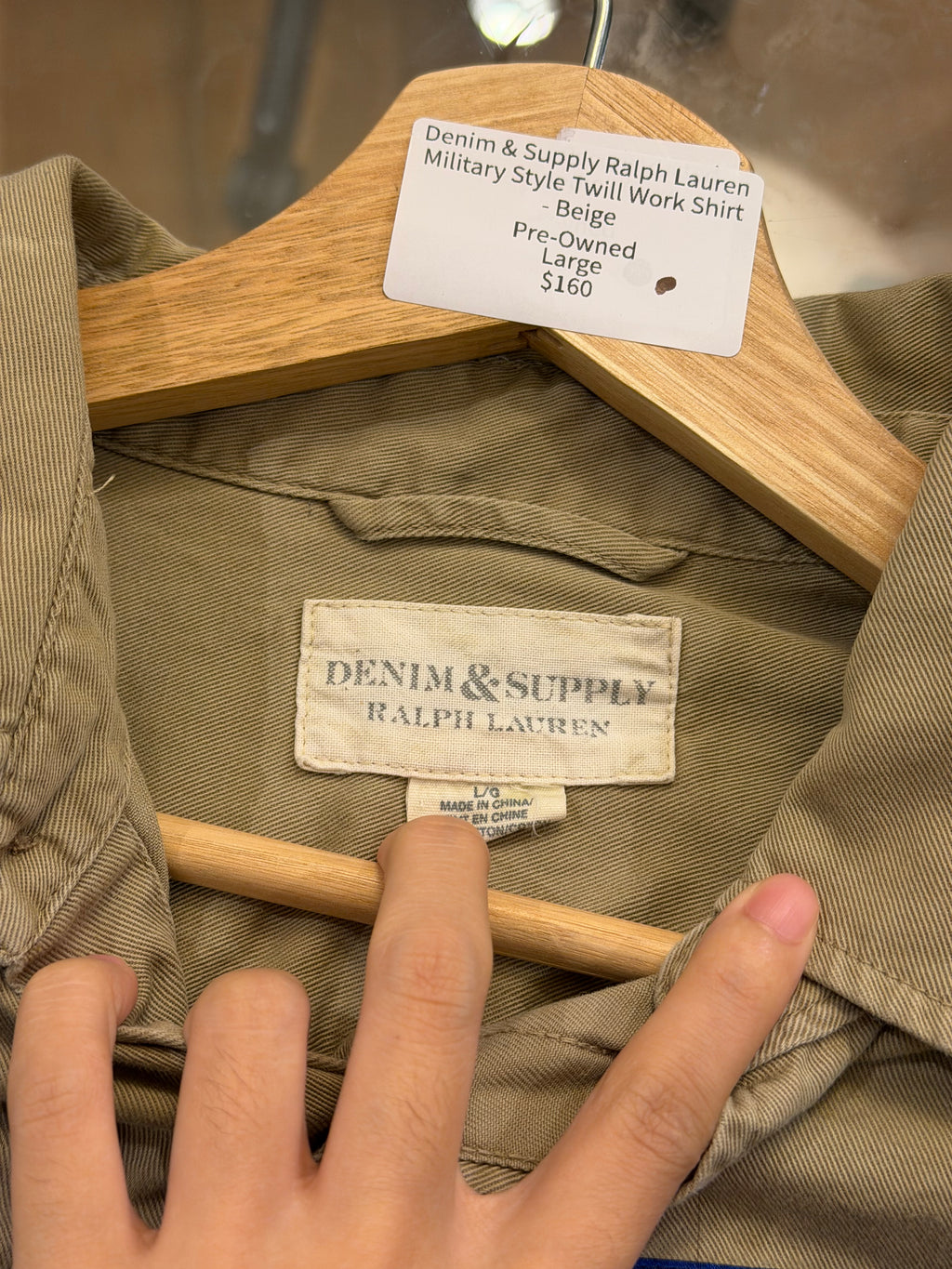 Denim & Supply Ralph Lauren
Military Style Twill Work Shirt