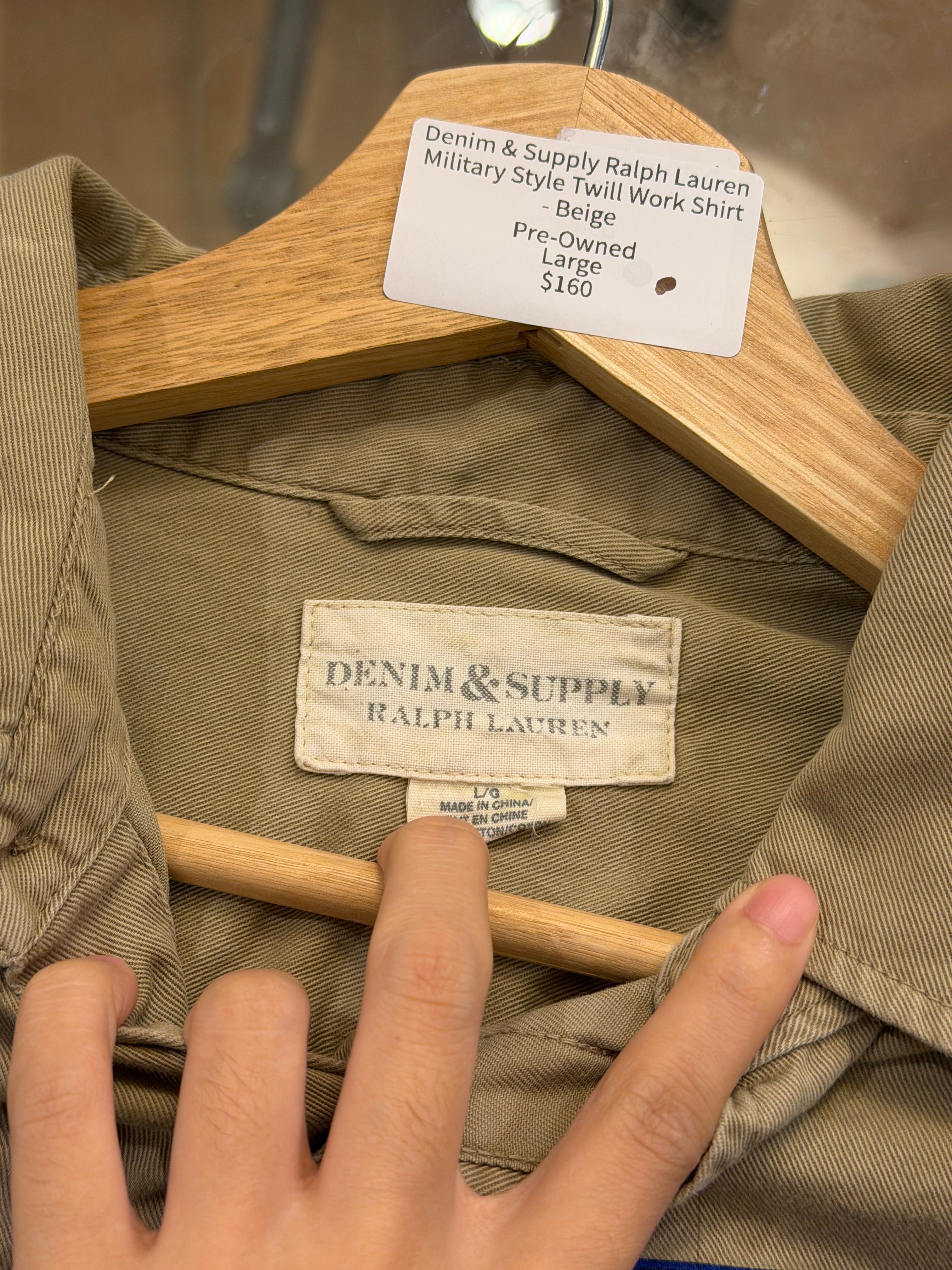 Denim & Supply Ralph Lauren
Military Style Twill Work Shirt