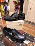 Black Calf Skin Saint Laurent Laurent Penny Loafers