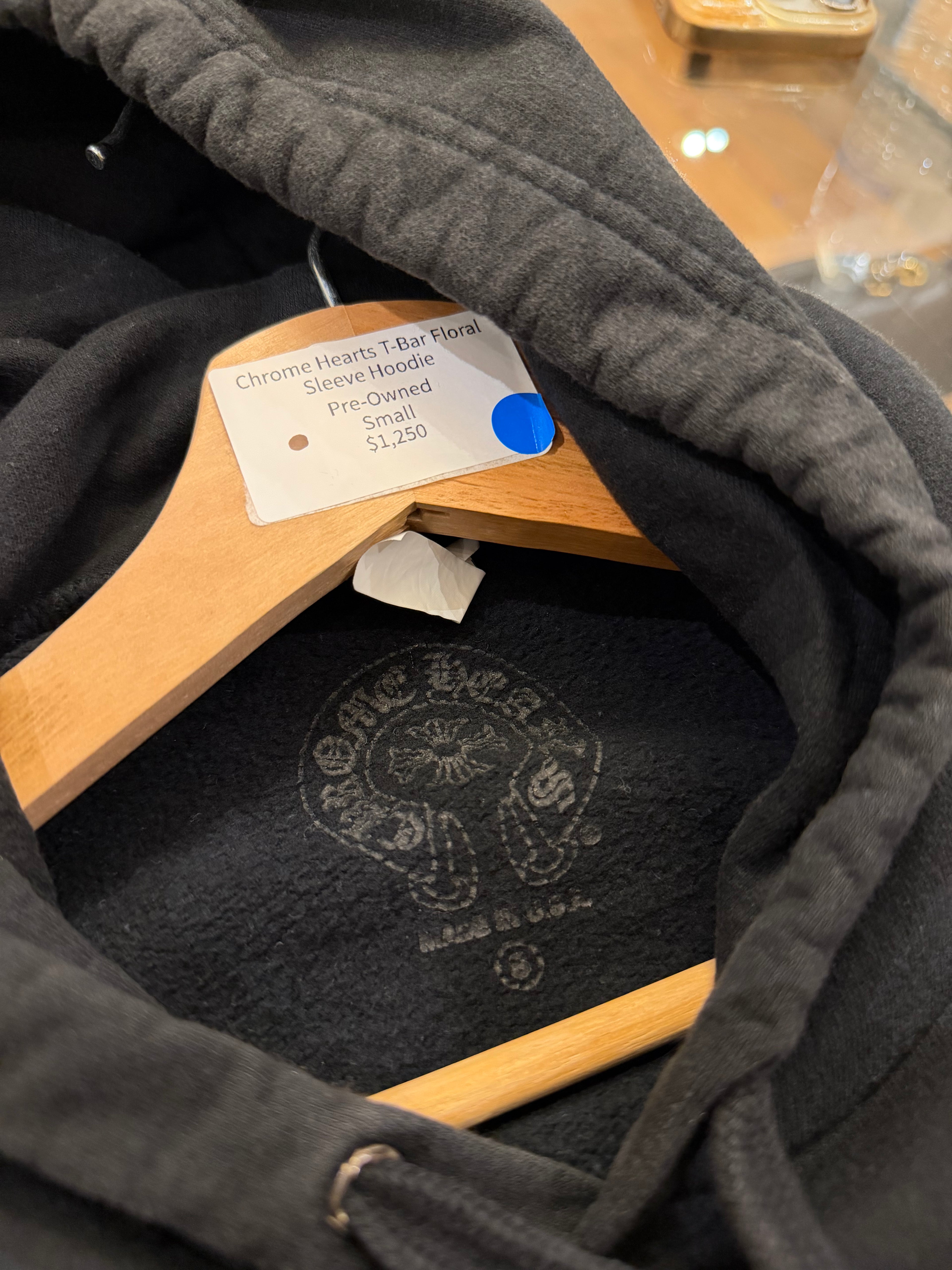 Chrome Hearts TBar Floral Sleeve Hoodie