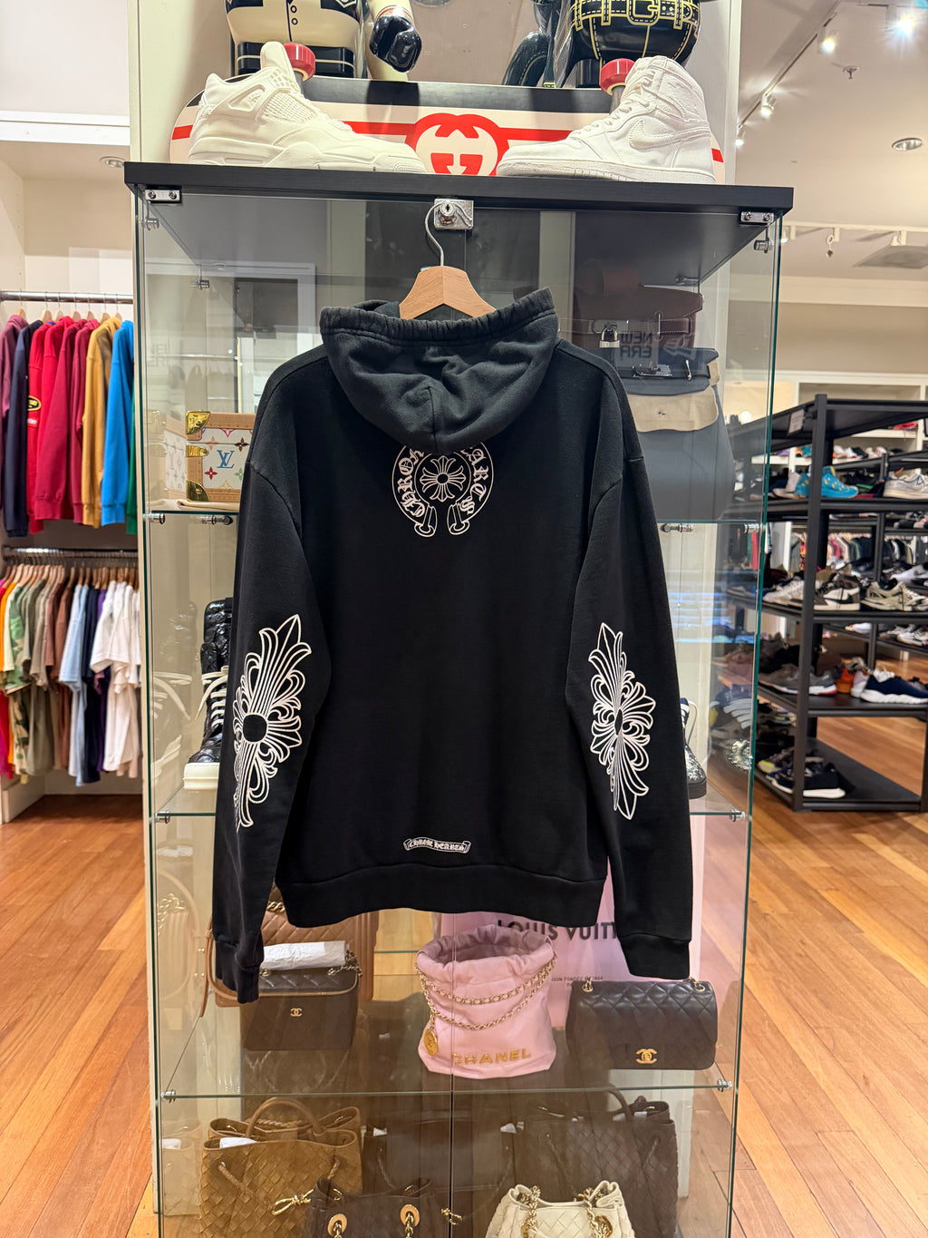 Chrome Hearts TBar Floral Sleeve Hoodie