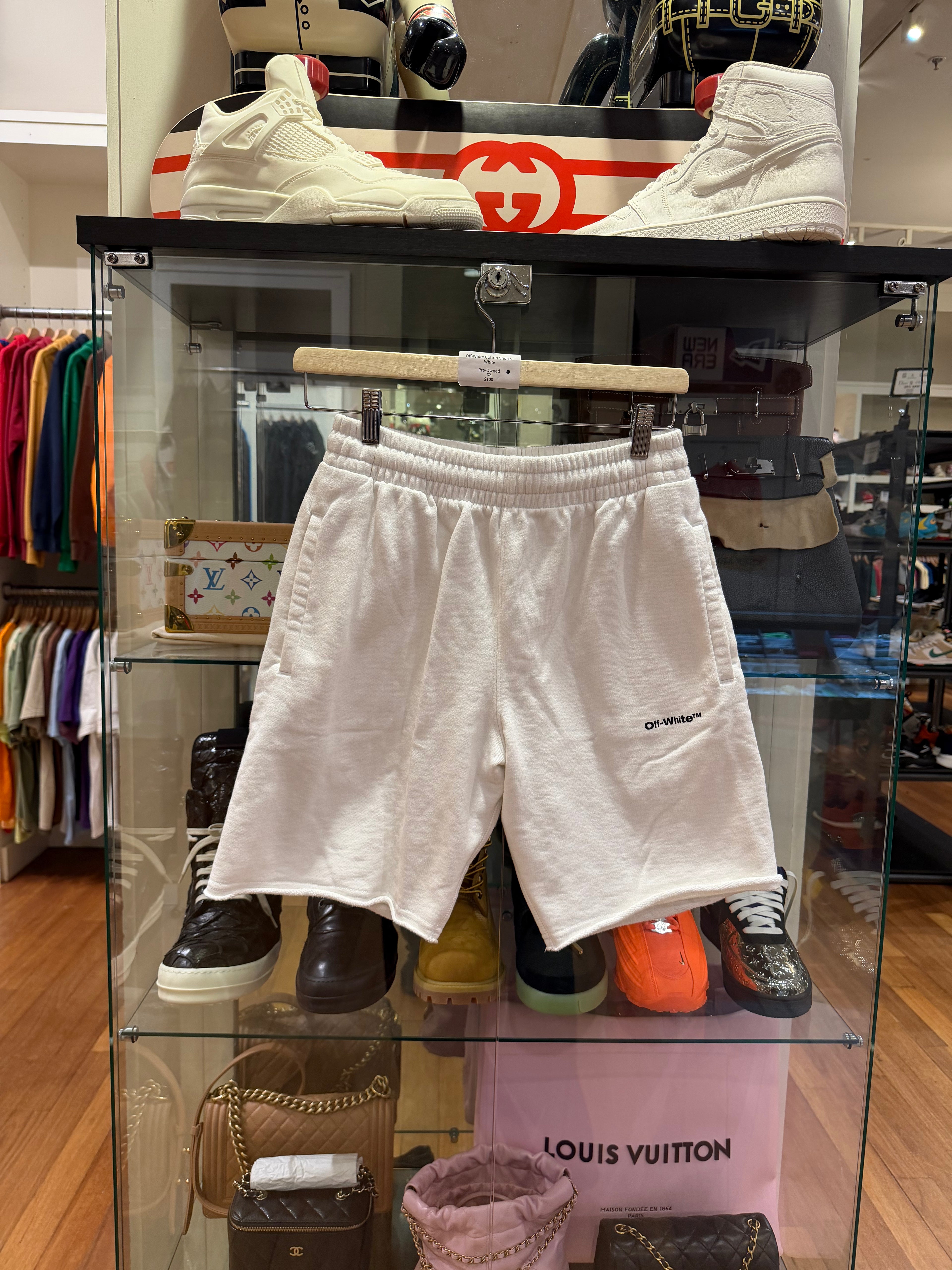 Off-White Cotton Shorts