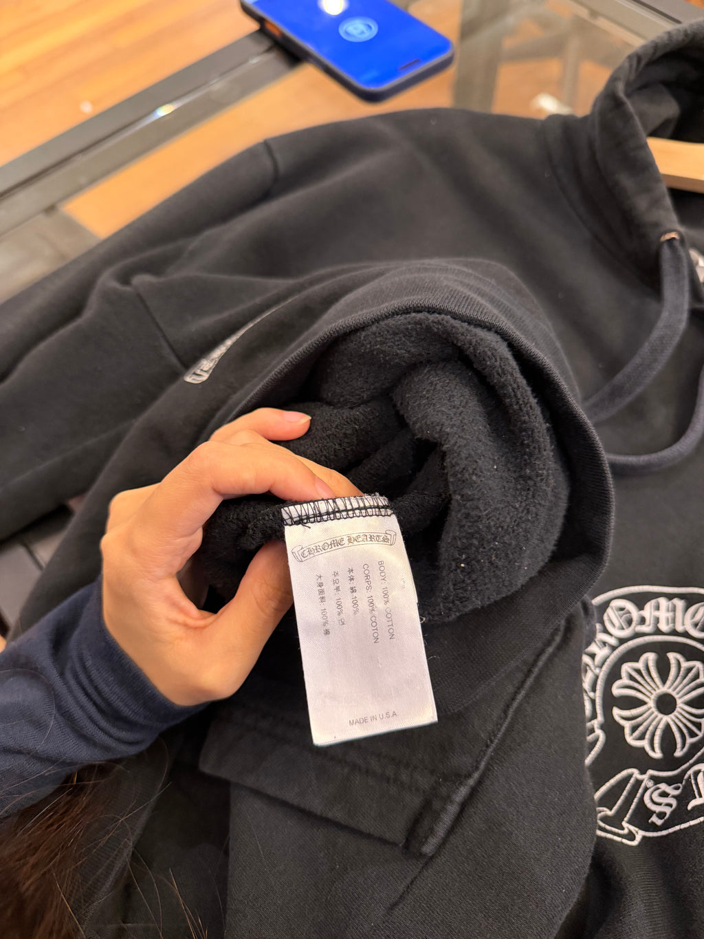 Chrome Hearts Horseshoe
Plus NY Hooded Sweatshirt