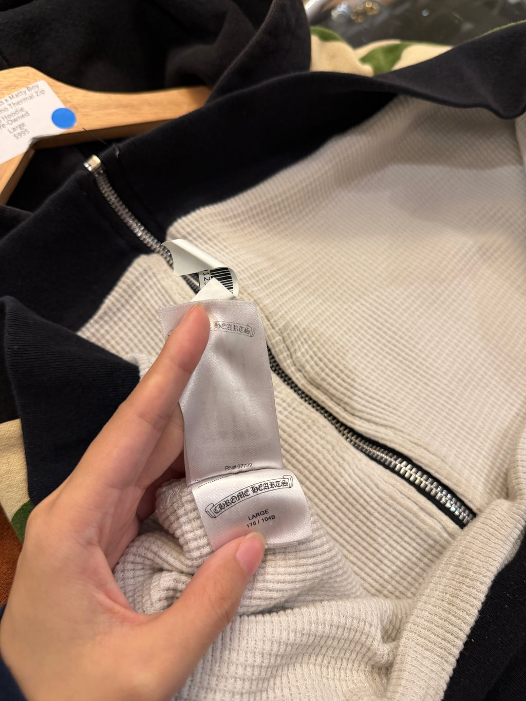Chrome Hearts x Matty Boy
'Caution' Camo Thermal Zip
Up Hoodie