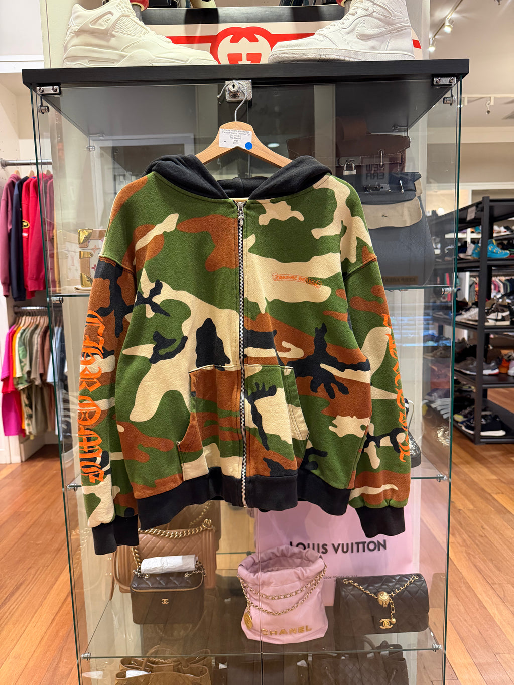 Chrome Hearts x Matty Boy
'Caution' Camo Thermal Zip
Up Hoodie
