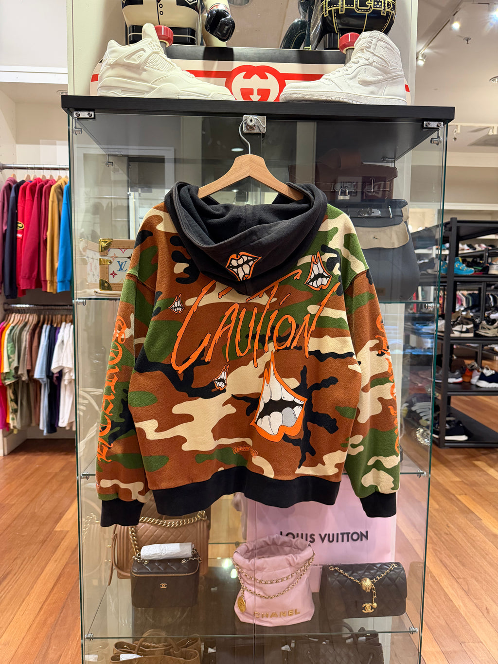 Chrome Hearts x Matty Boy
'Caution' Camo Thermal Zip
Up Hoodie