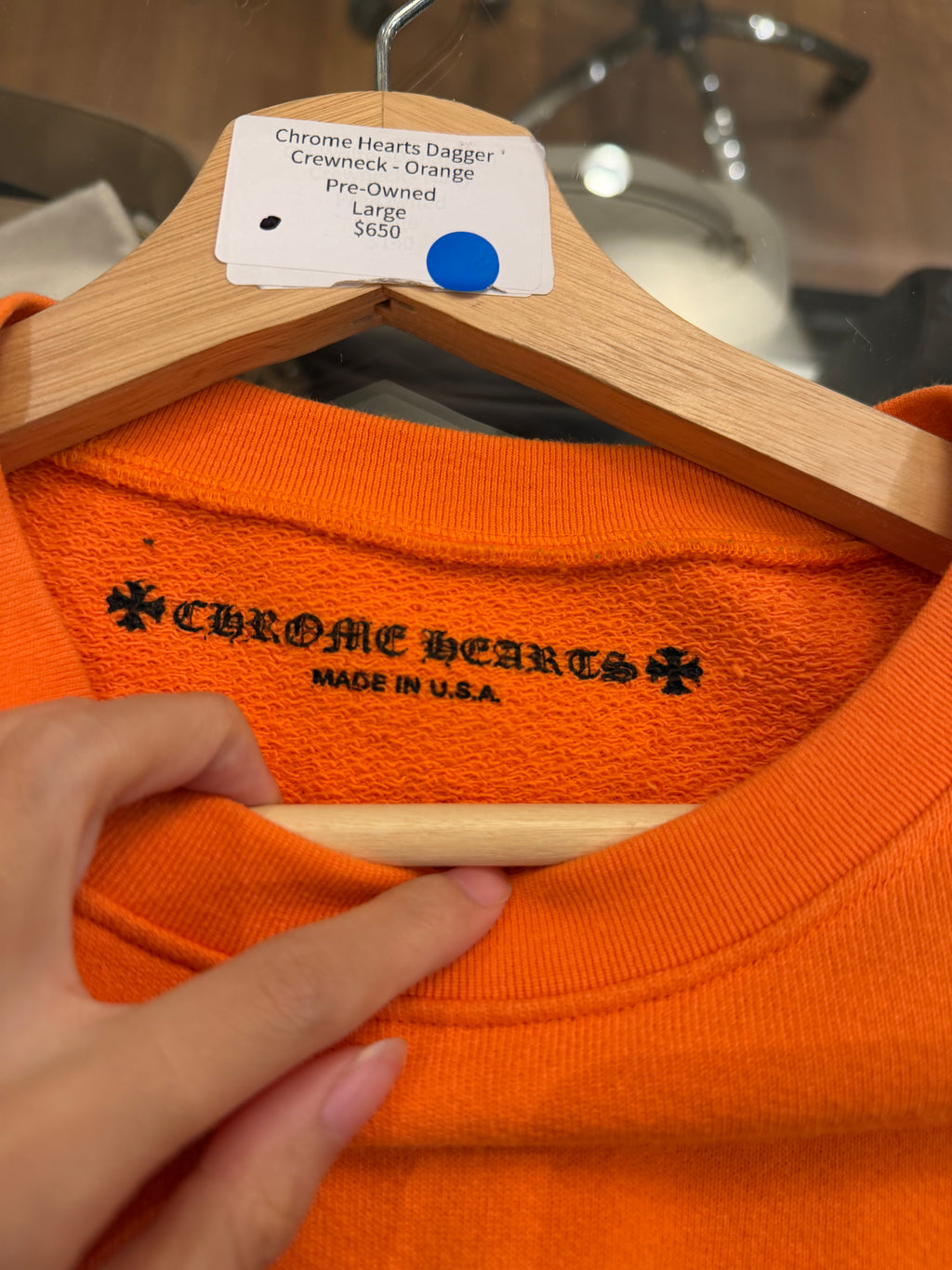 Chrome Hearts Dagger"
Crewneck - Orange