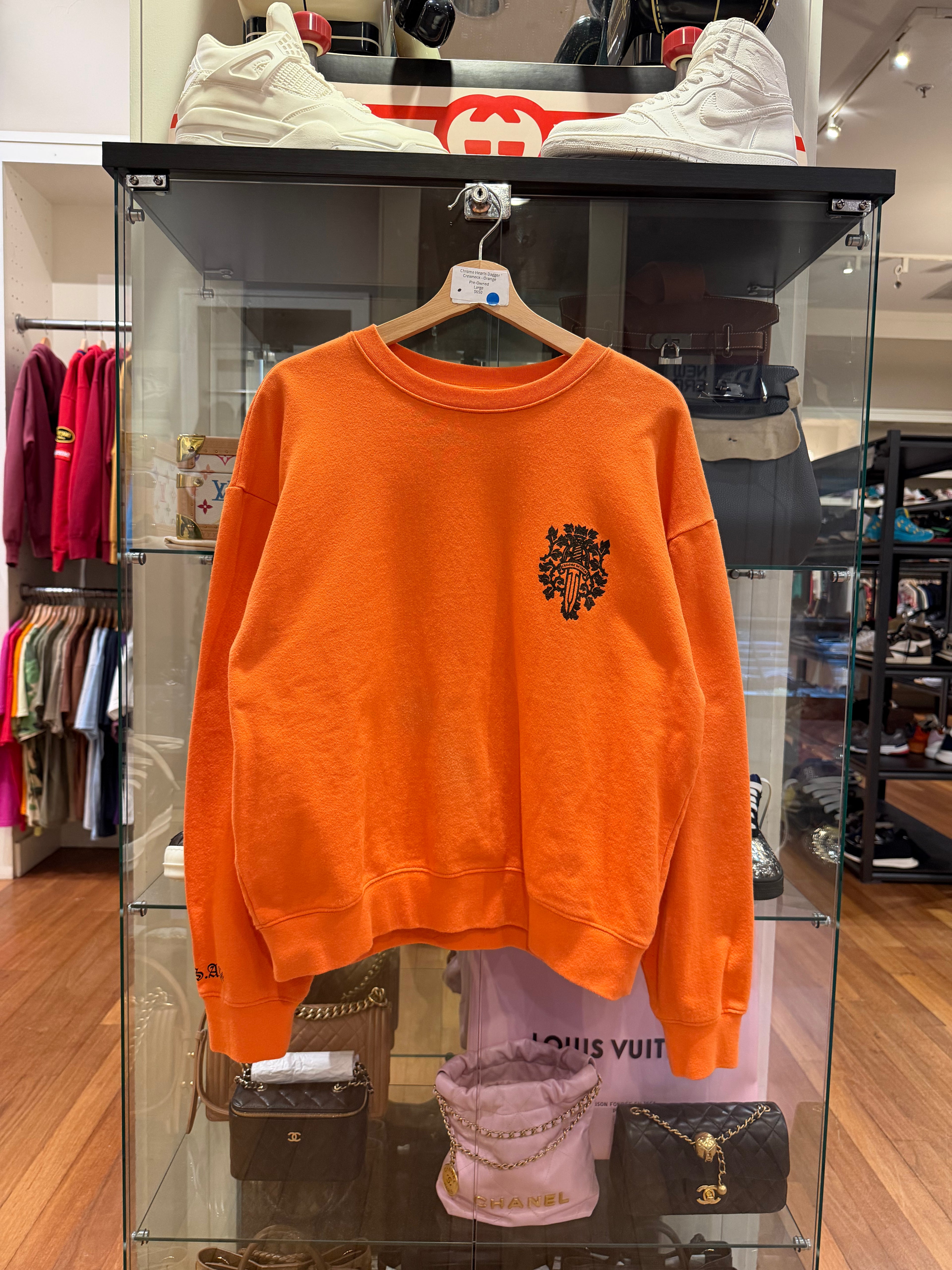 Chrome Hearts Dagger"
Crewneck - Orange
