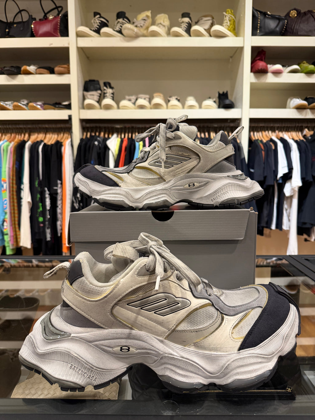 Balenciaga Cargo Sneakers Grey