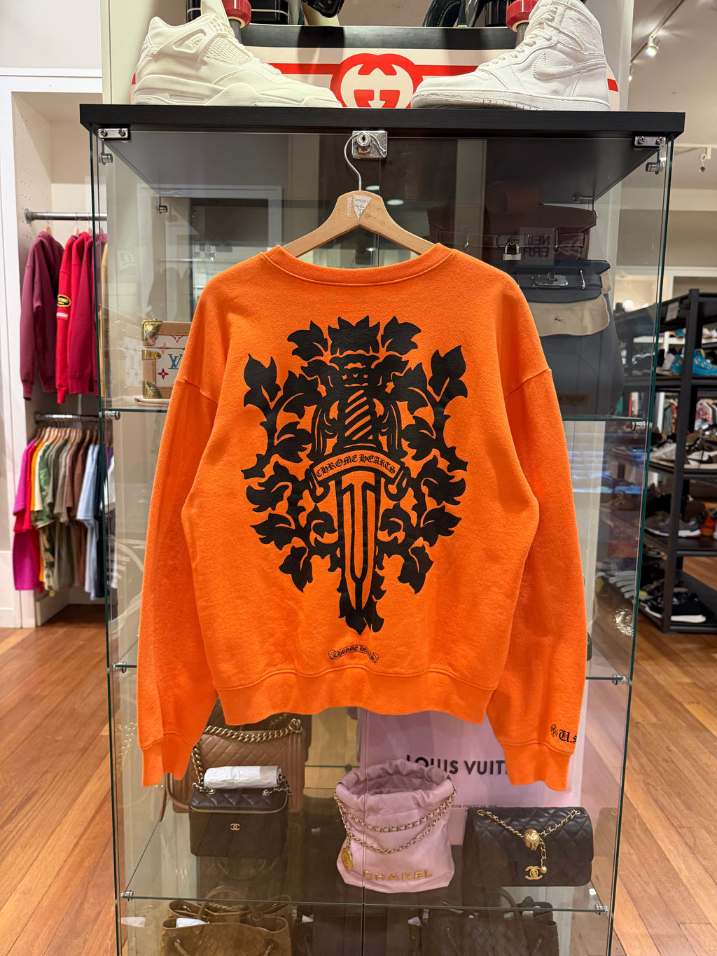Chrome Hearts Dagger"
Crewneck - Orange