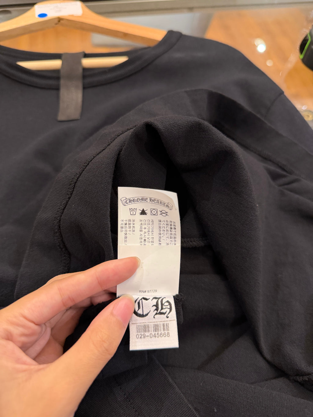Chrome Hearts Embroidered
Eye Chart Logo Pocket Long