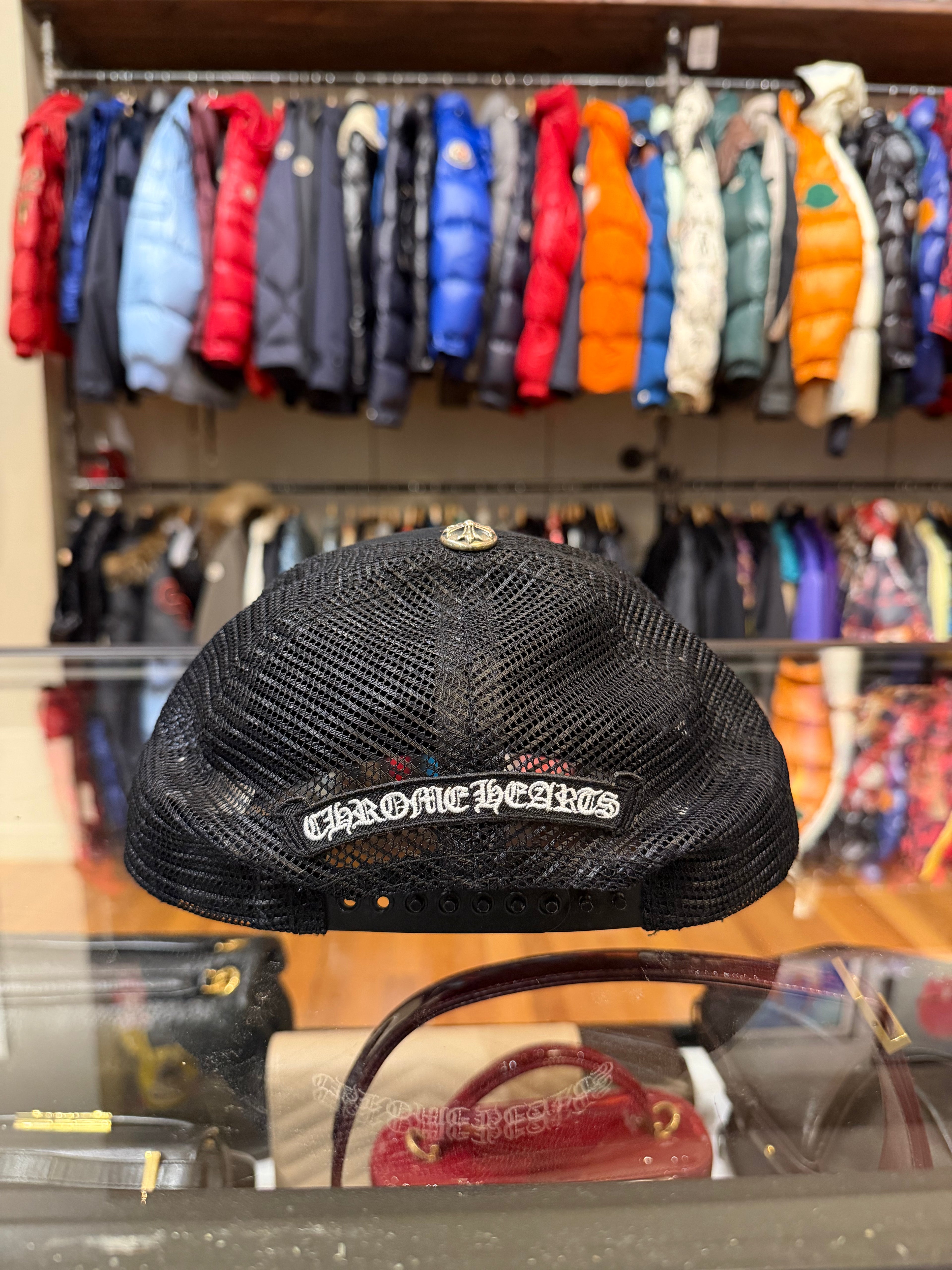Chrome Hearts Genuine Cow Hair Trucker Hat