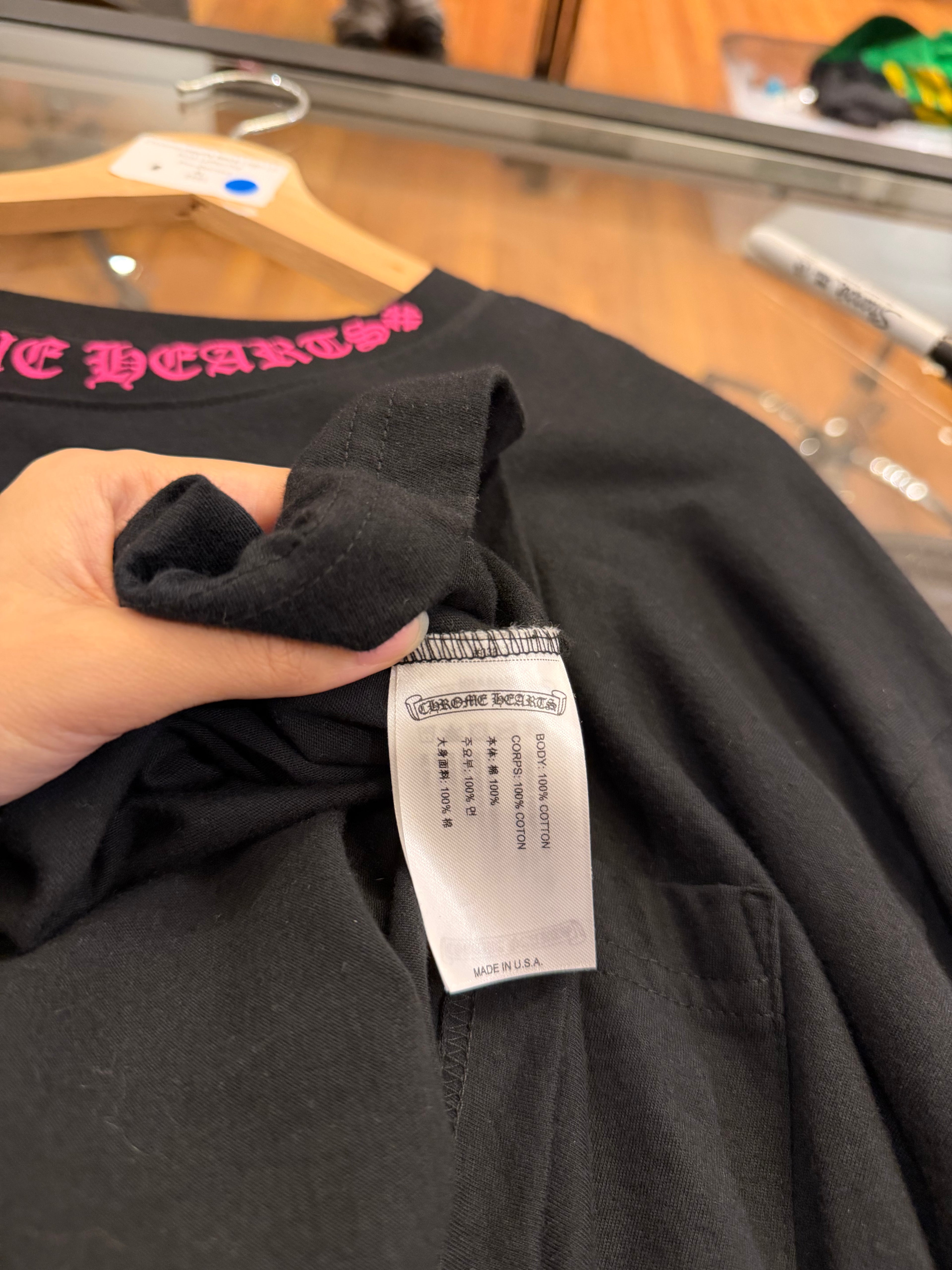 Chrome Hearts Neck Logo LS -
Pink Lettering