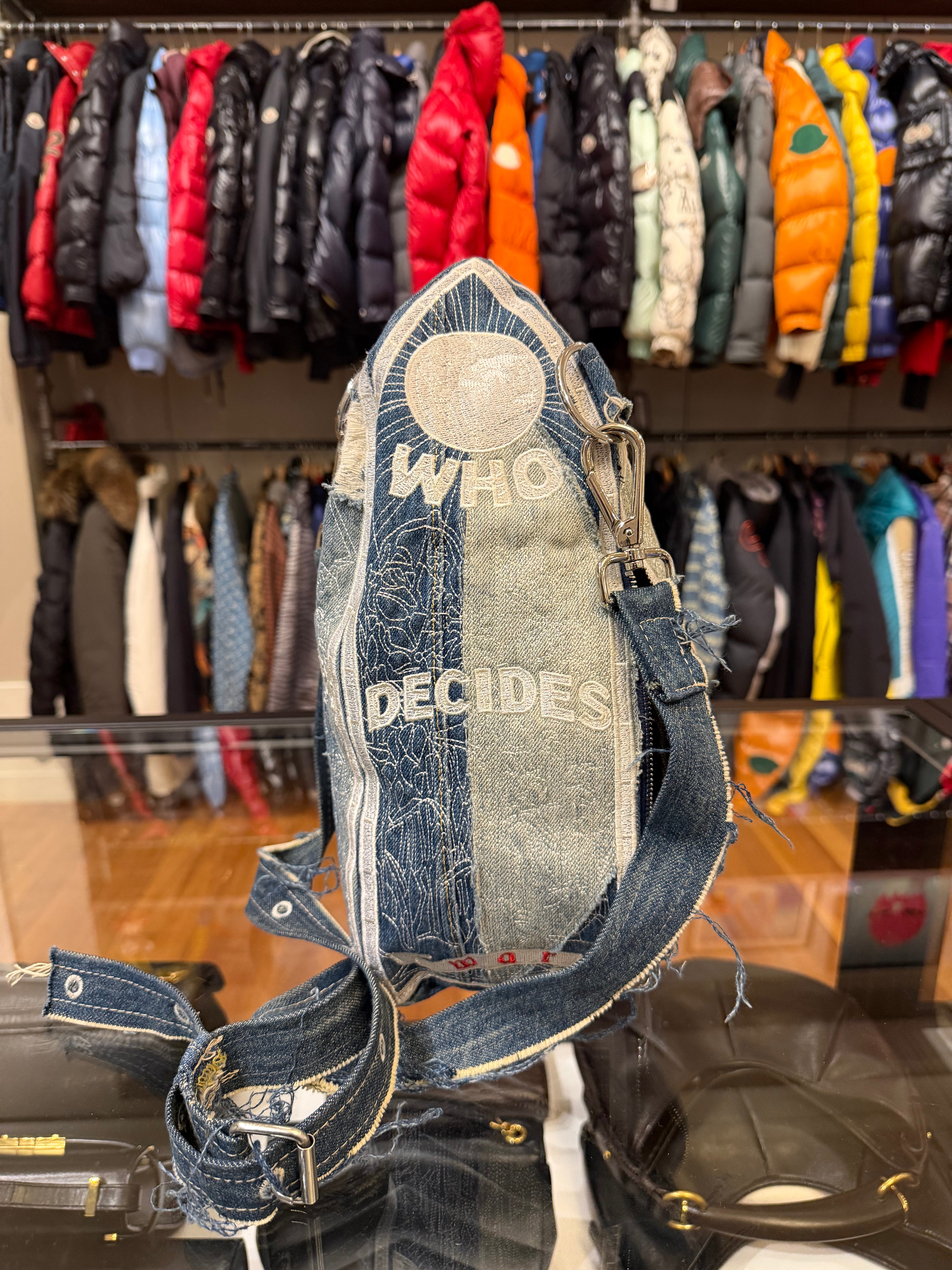 Who Decides War Denim Cathedral/Bullet Bag - Indigo