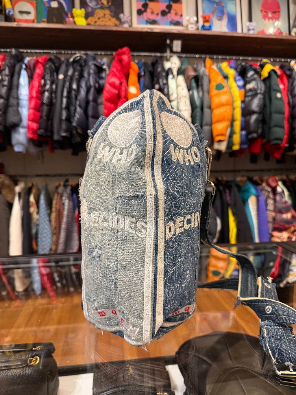 Who Decides War Denim Cathedral/Bullet Bag - Indigo