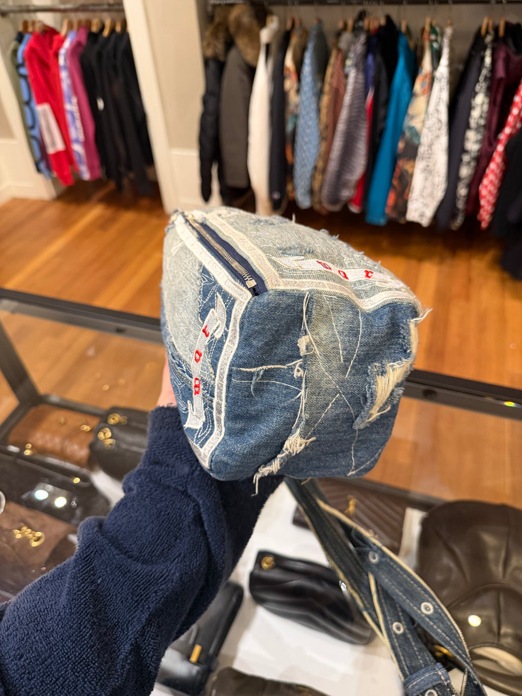 Who Decides War Denim Cathedral/Bullet Bag - Indigo