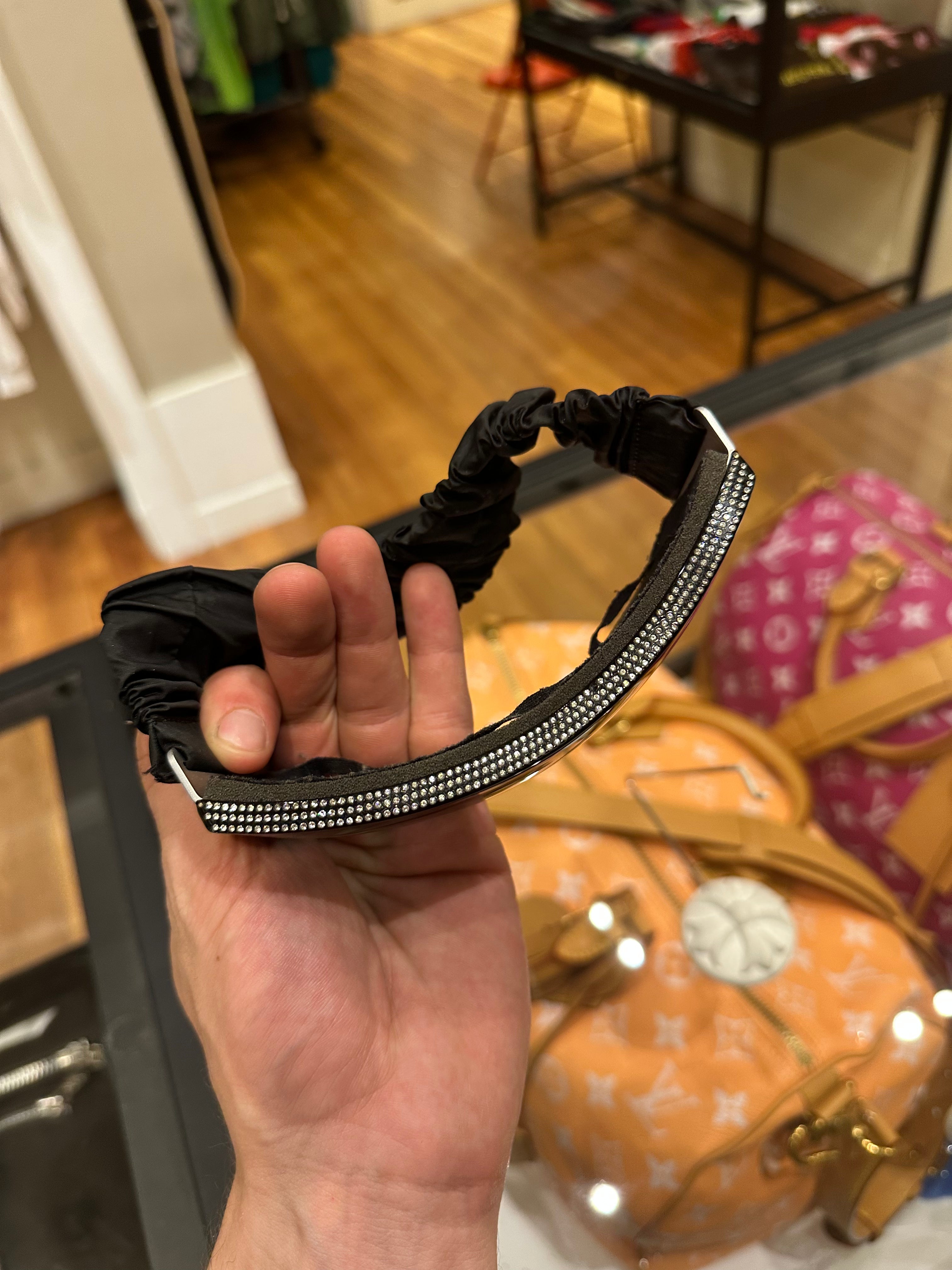 Chanel Crystal Shield Sunglasses