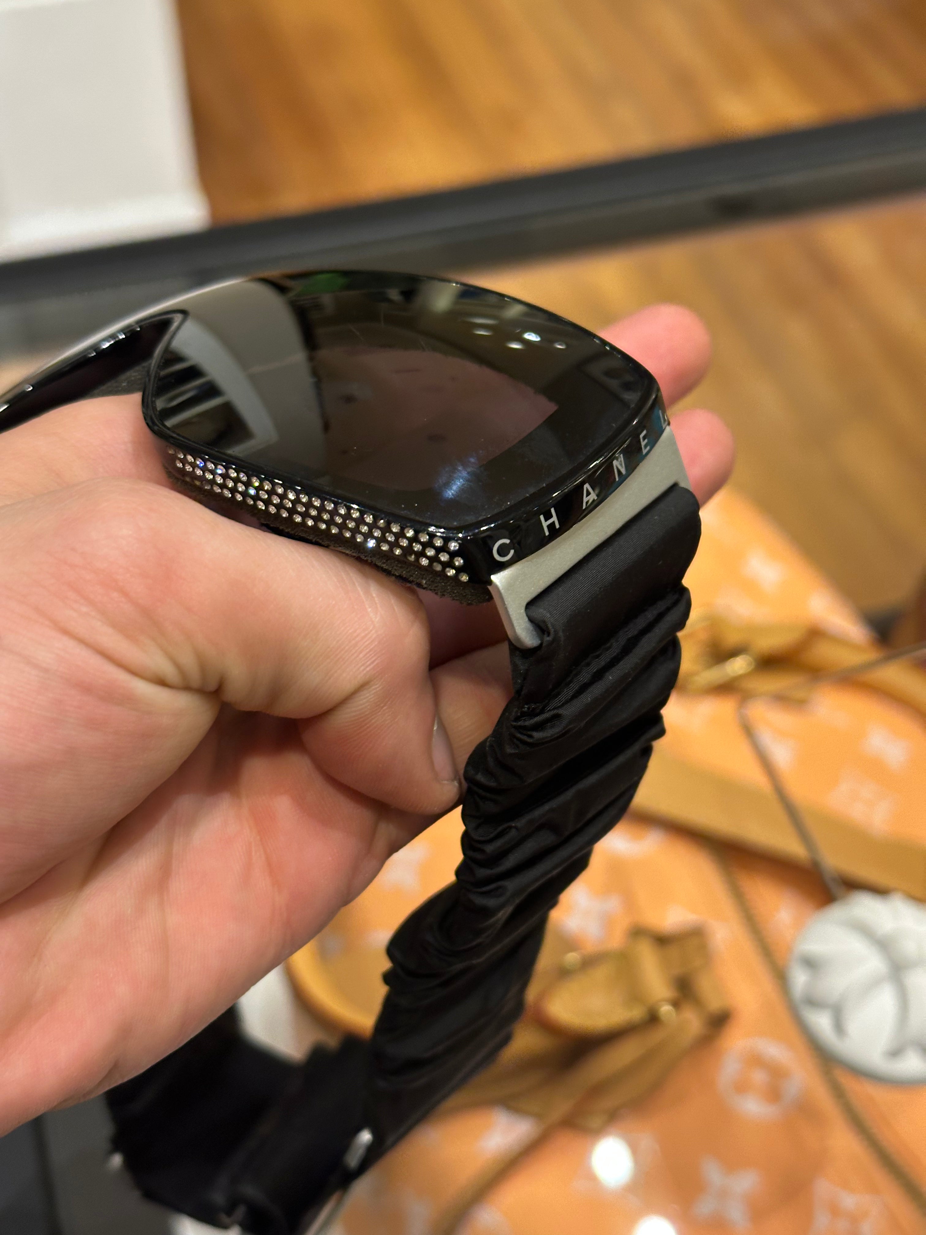 Chanel Crystal Shield Sunglasses