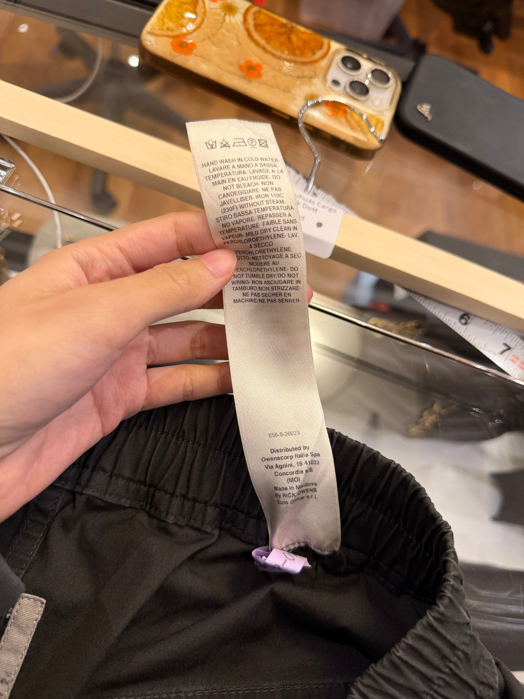 Rick Owens Bauhaus Cargo Pants - Dark Dust