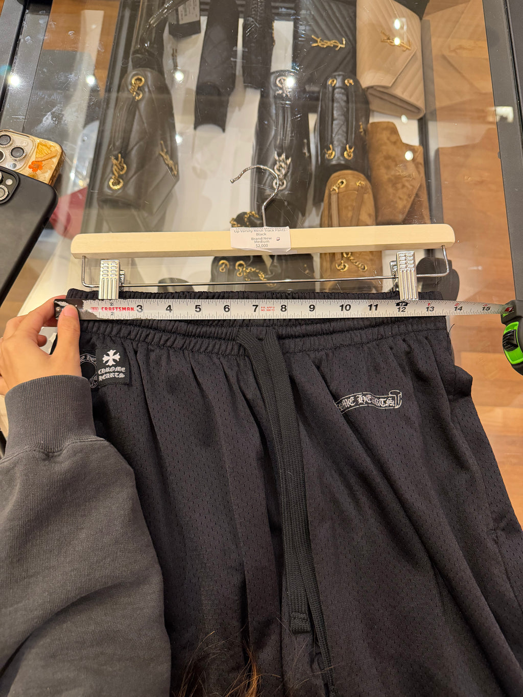 Chrome Hearts Mesh Warm Up Varsity Mesh Track Pants