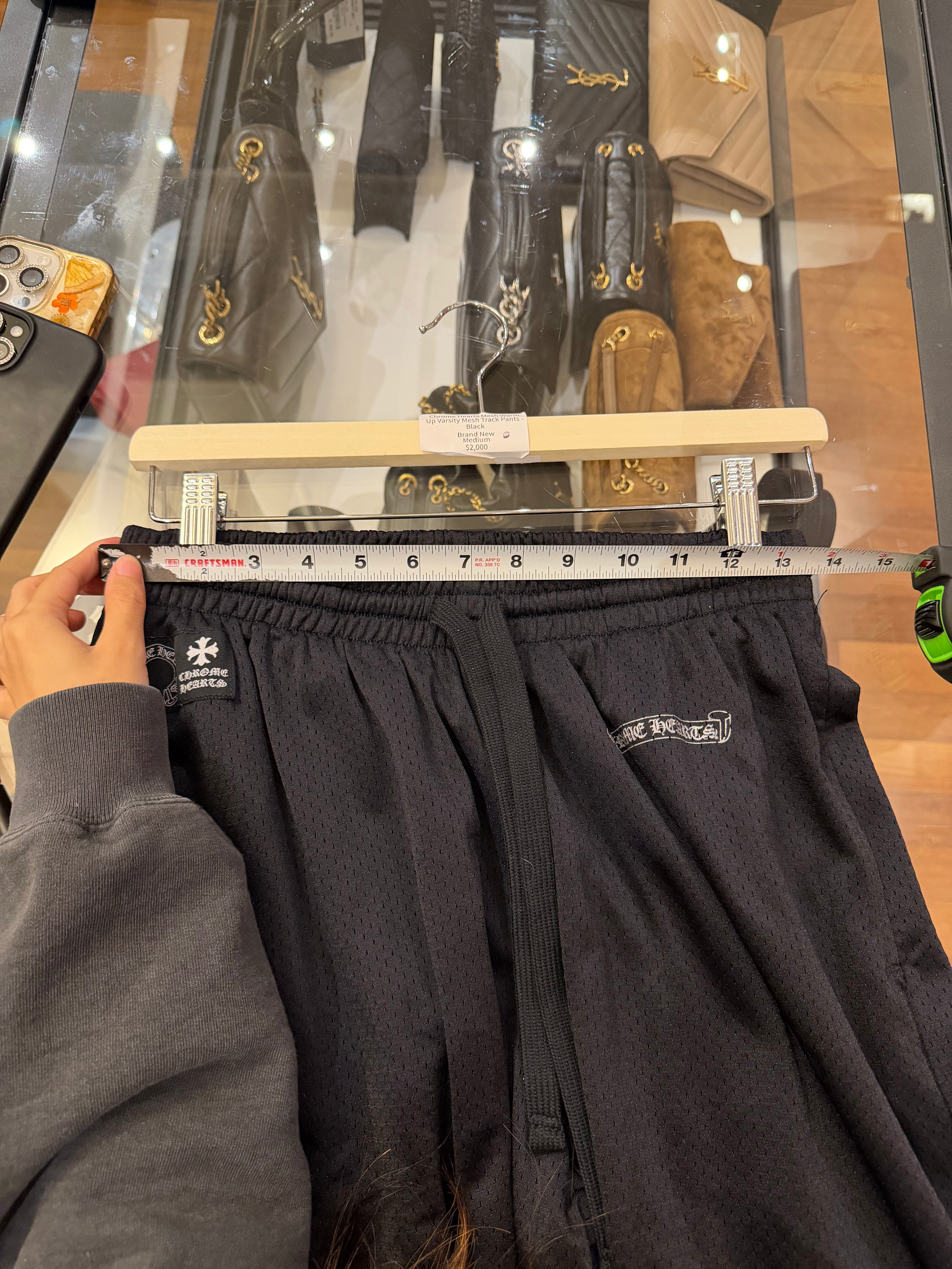 Chrome Hearts Mesh Warm Up Varsity Mesh Track Pants