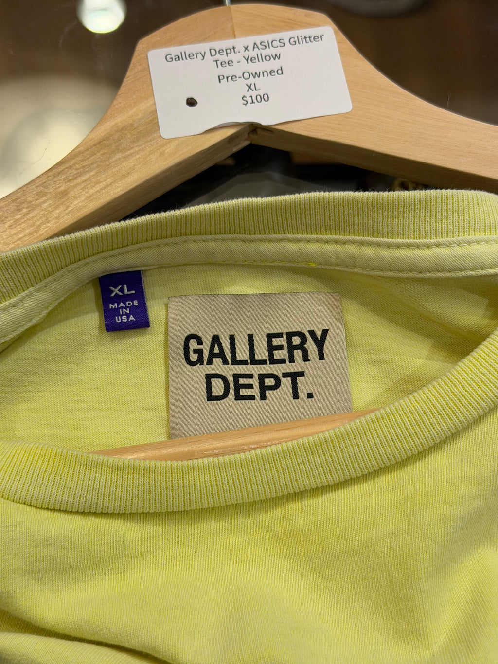 Gallery Dept. x ASICS Glitter
Tee - Yellow